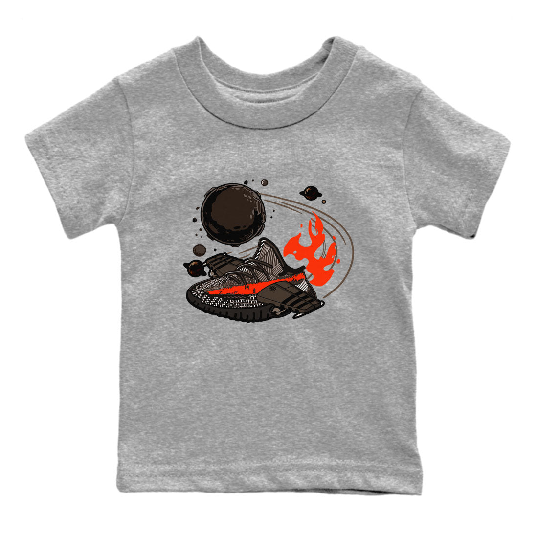 Yeezy 350 Carbon Beluga shirt to match sneakers Rocket Boost Streetwear Sneaker Shirt Yeezy Boost 350 V2 Carbon Beluga Drip Gear Zone Sneaker Matching Clothing Baby Toddler Heather Grey 2 T-Shirt