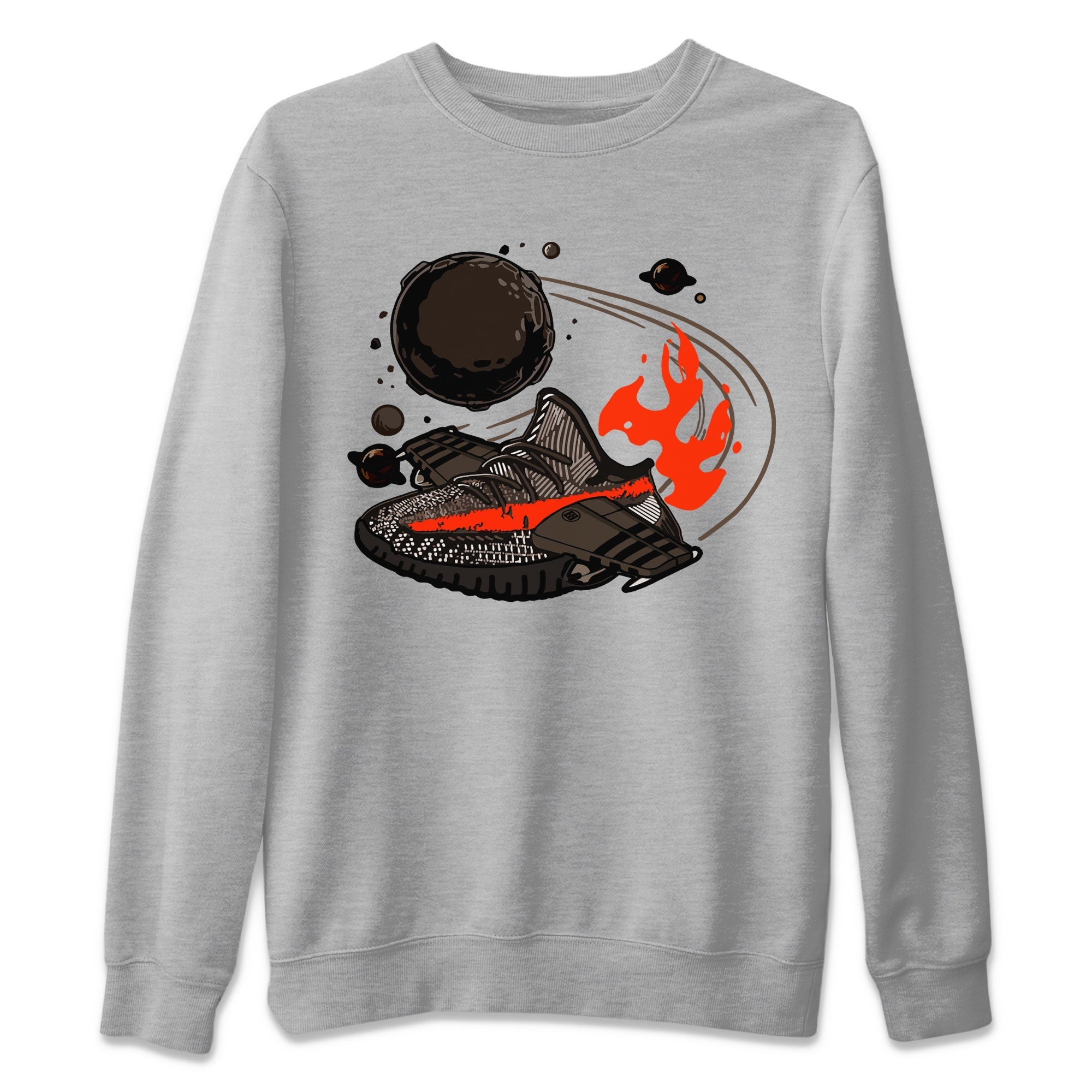 Yeezy 350 Carbon Beluga shirt to match sneakers Rocket Boost Streetwear Sneaker Shirt Yeezy Boost 350 V2 Carbon Beluga Drip Gear Zone Sneaker Matching Clothing Unisex Heather Grey 2 T-Shirt