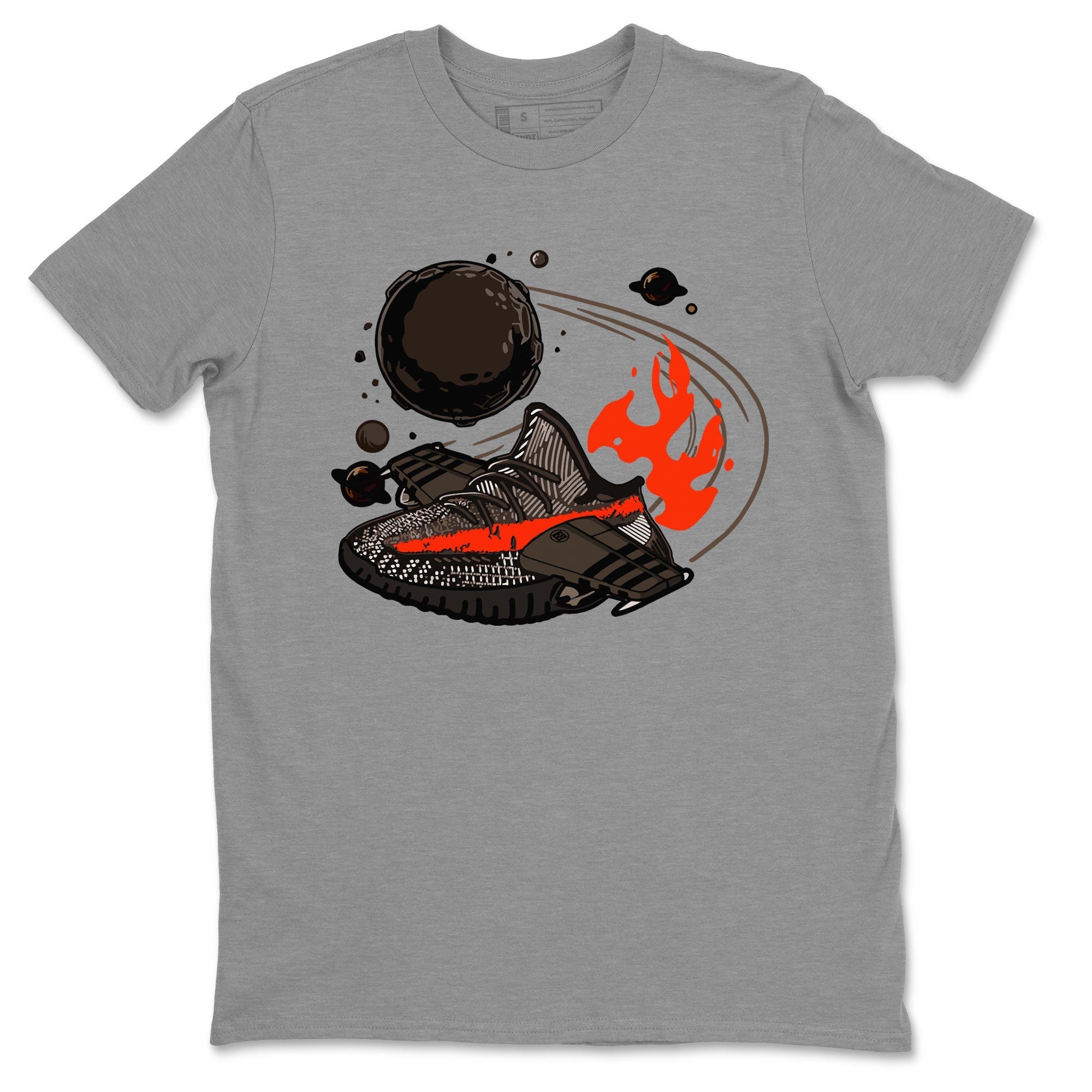 Yeezy 350 Carbon Beluga shirt to match sneakers Rocket Boost Streetwear Sneaker Shirt Yeezy Boost 350 V2 Carbon Beluga Drip Gear Zone Sneaker Matching Clothing Unisex Heather Grey 2 T-Shirt