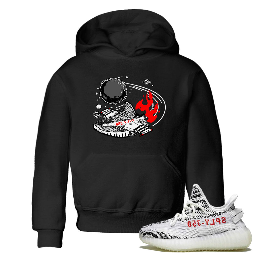 Yeezy 350 Zebra shirt to match Yeezys Rocket Boost Streetwear Sneaker Shirt Yeezy Boost 350 V2 Zebra Drip Gear Zone Sneaker Matching Clothing Baby Toddler Black 1 T-Shirt
