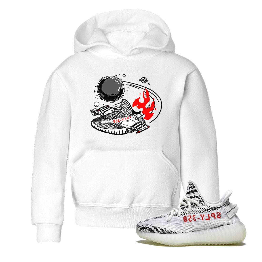 Yeezy 350 Zebra shirt to match Yeezys Rocket Boost Streetwear Sneaker Shirt Yeezy Boost 350 V2 Zebra Drip Gear Zone Sneaker Matching Clothing Baby Toddler White 1 T-Shirt