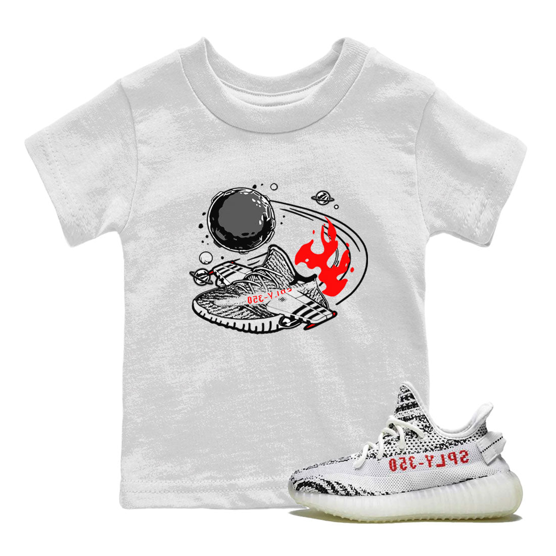 Yeezy 350 Zebra shirt to match Yeezys Rocket Boost Streetwear Sneaker Shirt Yeezy Boost 350 V2 Zebra Drip Gear Zone Sneaker Matching Clothing Baby Toddler White 1 T-Shirt