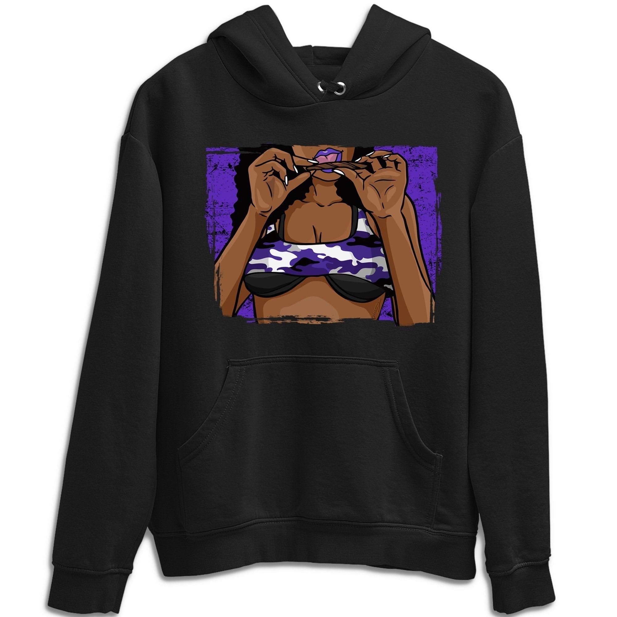 Jordan 1 Court Purple Sneaker Matching T-Shirt Roll Up Sneaker Tees Jordan 1 Court Purple Sneaker Release Tees Crew Neck Tees