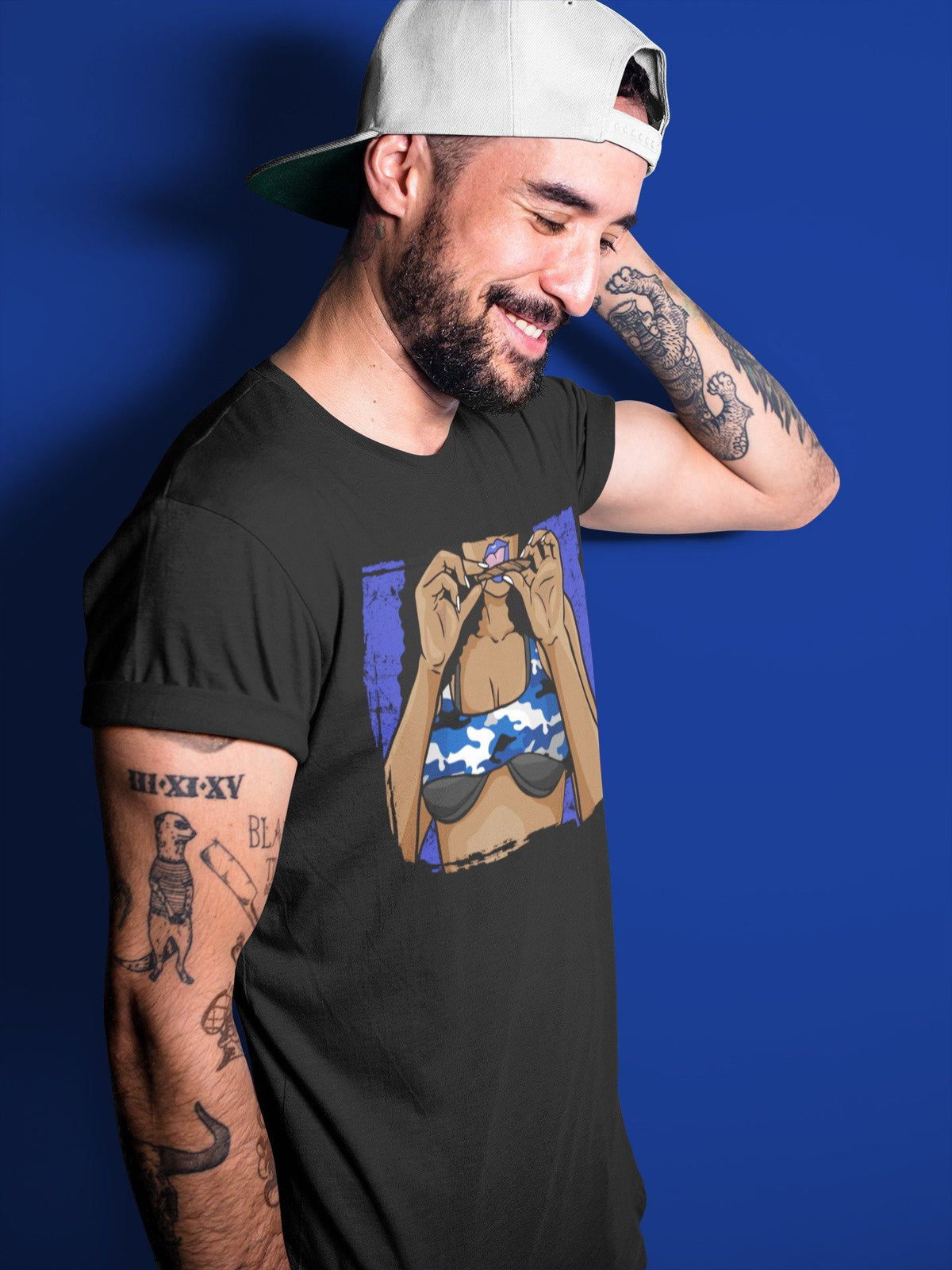 Jordan 1 Royal Black Shirt To Match Jordans Roll Up Sneaker Tees Jordan 1 Royal Black Drip Gear Zone Sneaker Matching Clothing Unisex Shirts