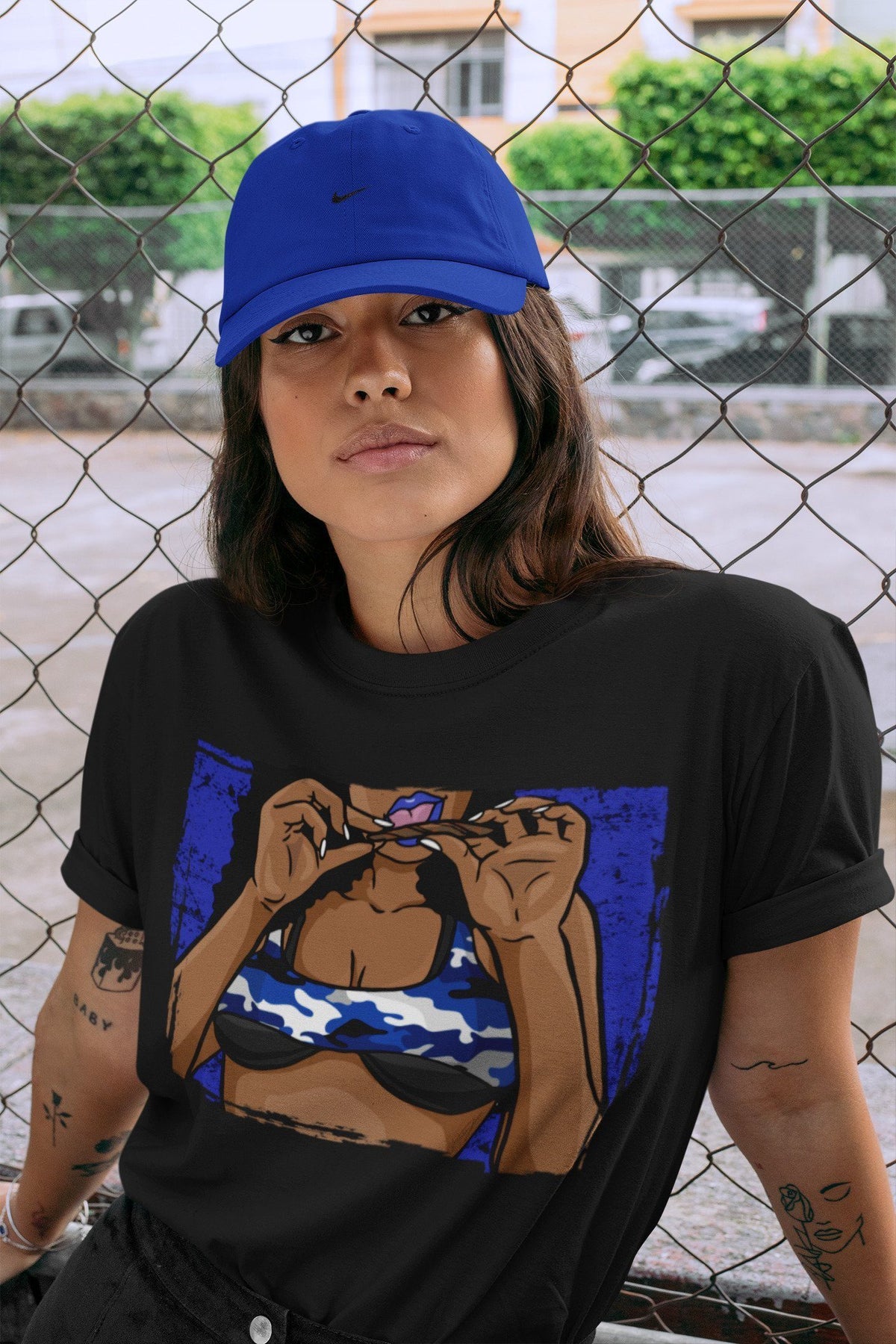 Jordan 1 Royal Black Shirt To Match Jordans Roll Up Sneaker Tees Jordan 1 Royal Black Drip Gear Zone Sneaker Matching Clothing Unisex Shirts