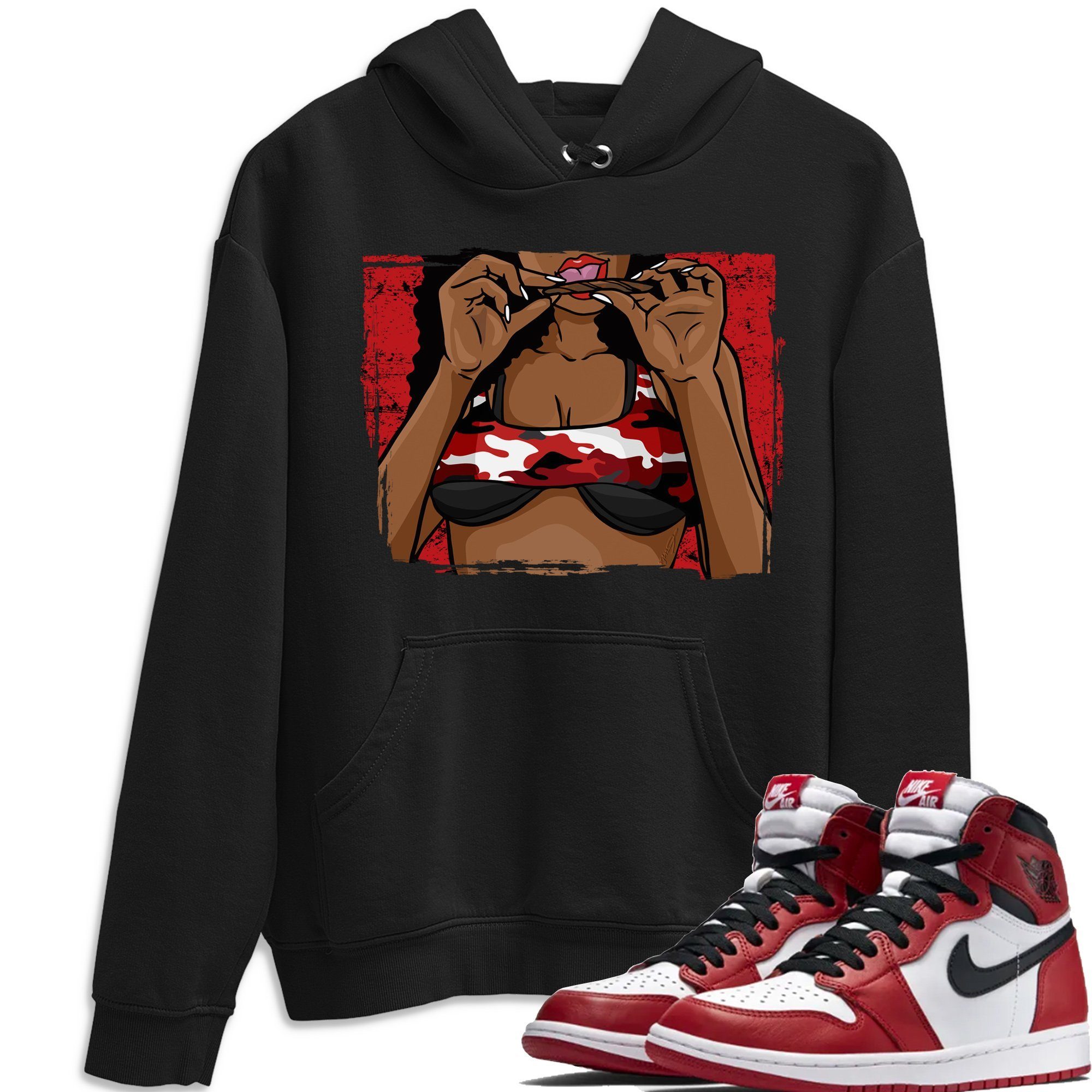 Jordan 1 Varsity Red Chicago Shirt To Match Jordans Roll Up Sneaker Tees Jordan 1 Varsity Red Chicago Drip Gear Zone Sneaker Matching Clothing Unisex Shirts