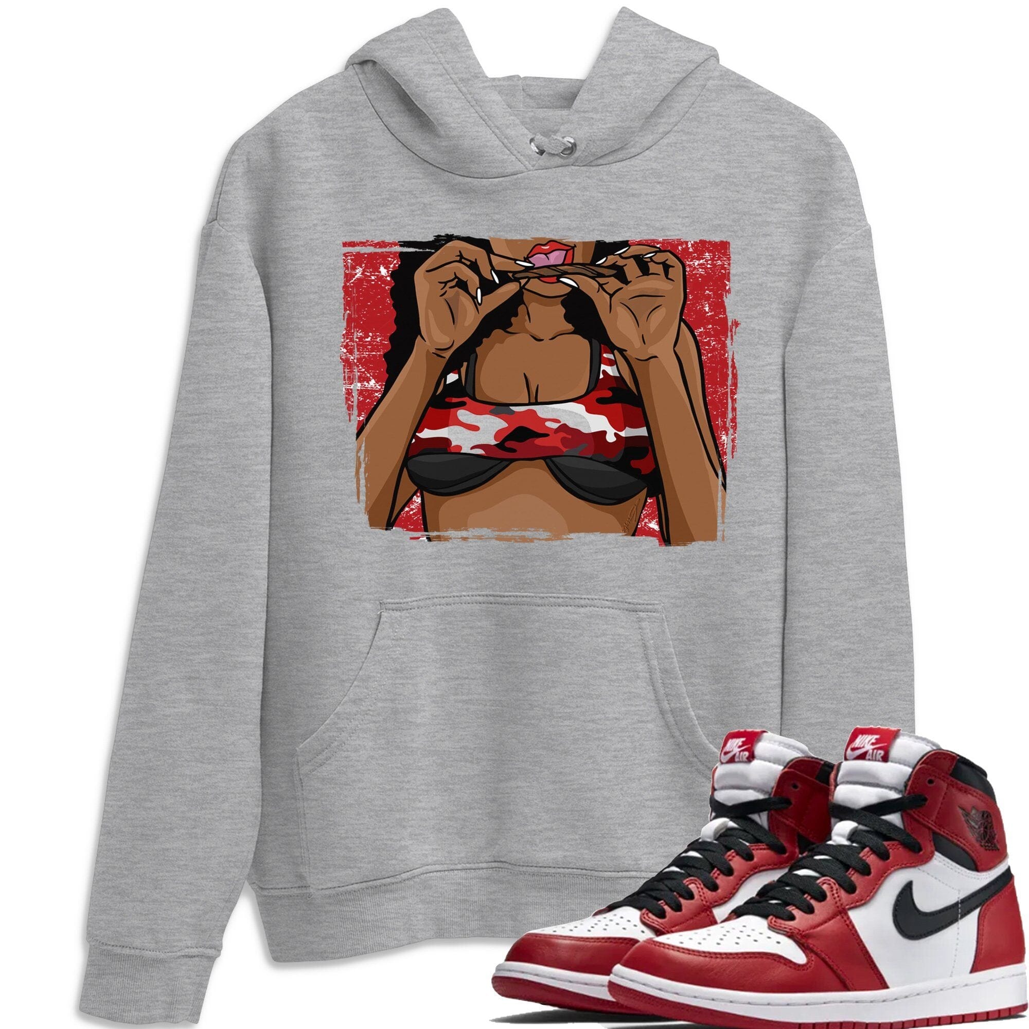 Jordan 1 Varsity Red Chicago Shirt To Match Jordans Roll Up Sneaker Tees Jordan 1 Varsity Red Chicago Drip Gear Zone Sneaker Matching Clothing Unisex Shirts