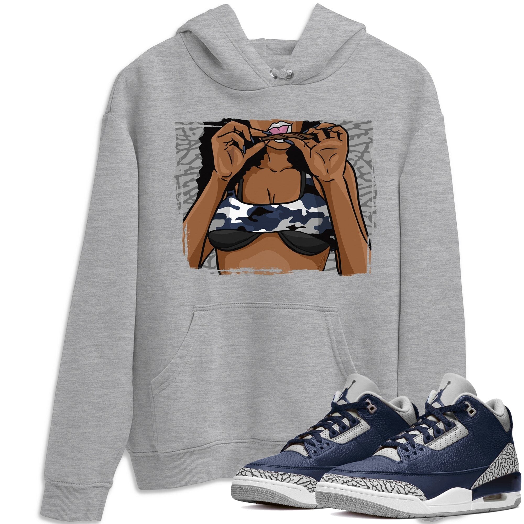 Jordan 3 Midnight Navy Shirt To Match Jordans Roll Up Sneaker Tees Jordan 3 Midnight Navy Drip Gear Zone Sneaker Matching Clothing Unisex Shirts