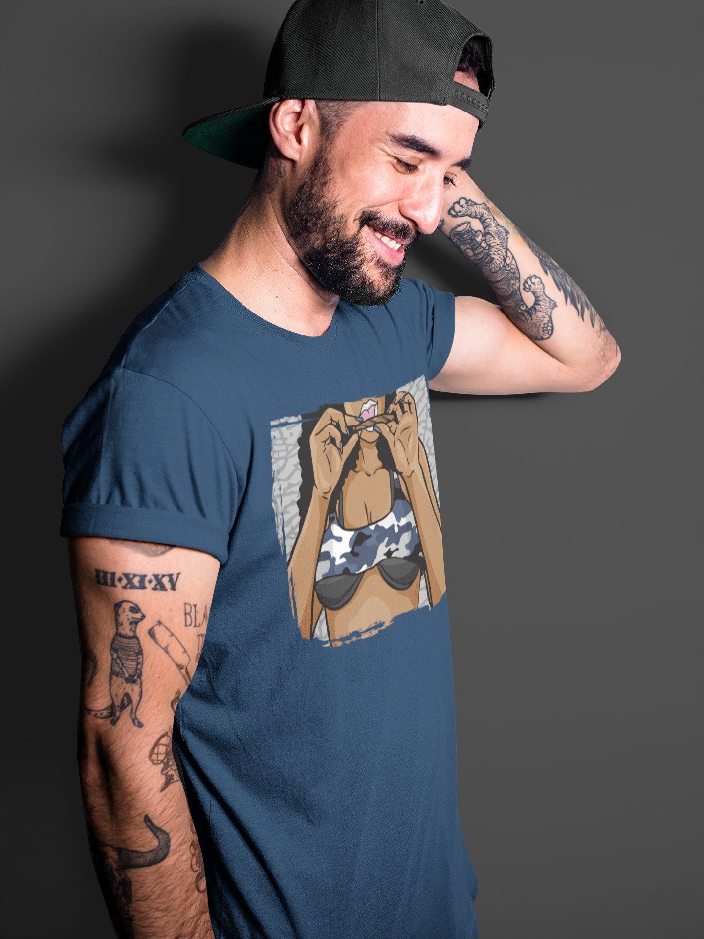 Jordan 3 Midnight Navy Shirt To Match Jordans Roll Up Sneaker Tees Jordan 3 Midnight Navy Drip Gear Zone Sneaker Matching Clothing Unisex Shirts