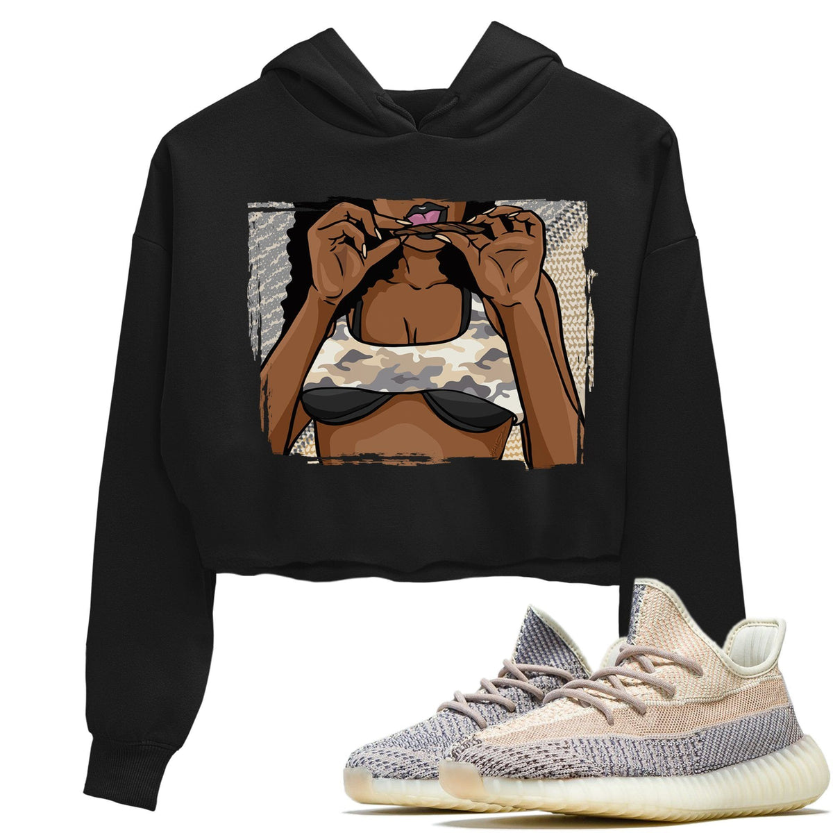 Yeezy 350 Ash Pearl Shirt To Match Jordans Roll Up Sneaker Tees Yeezy 350 Ash Pearl Drip Gear Zone Sneaker Matching Clothing Women's Shirts