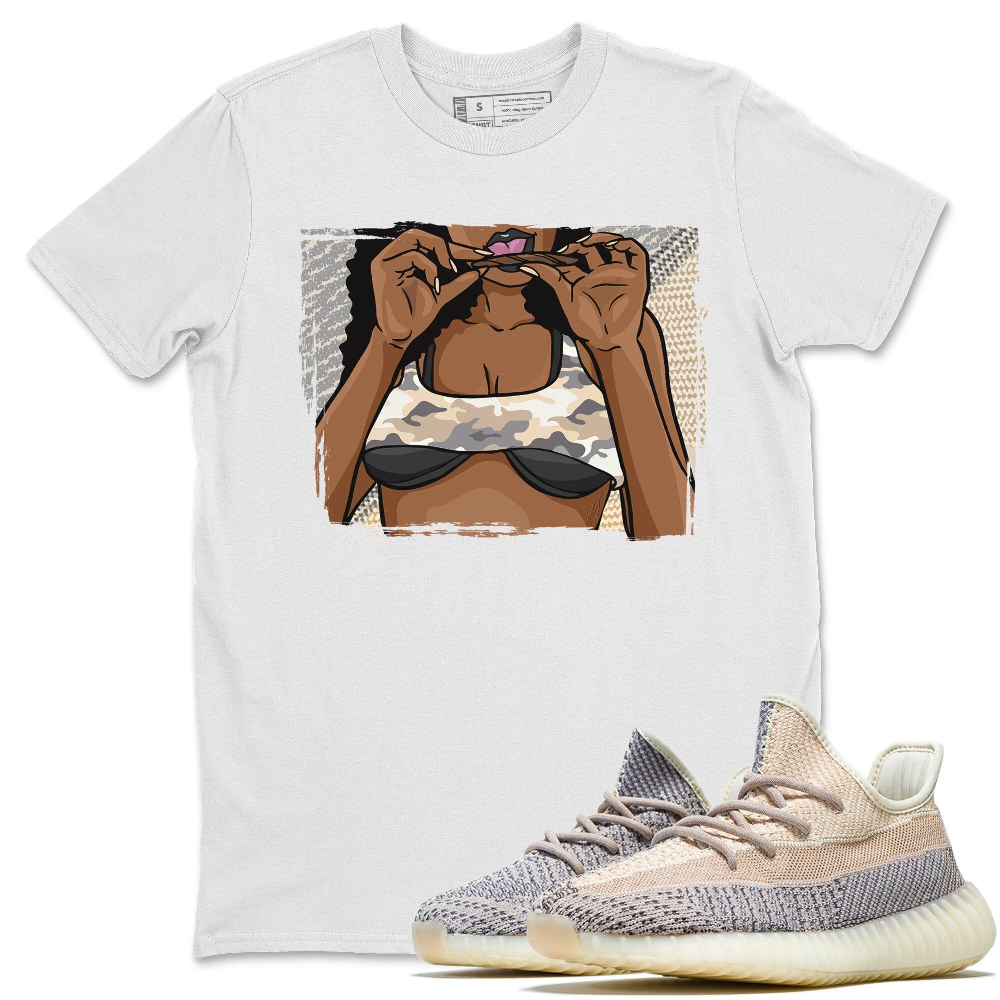 Yeezy 350 Ash Pearl Shirt To Match Jordans Roll Up Sneaker Tees Yeezy 350 Ash Pearl Drip Gear Zone Sneaker Matching Clothing Unisex Shirts