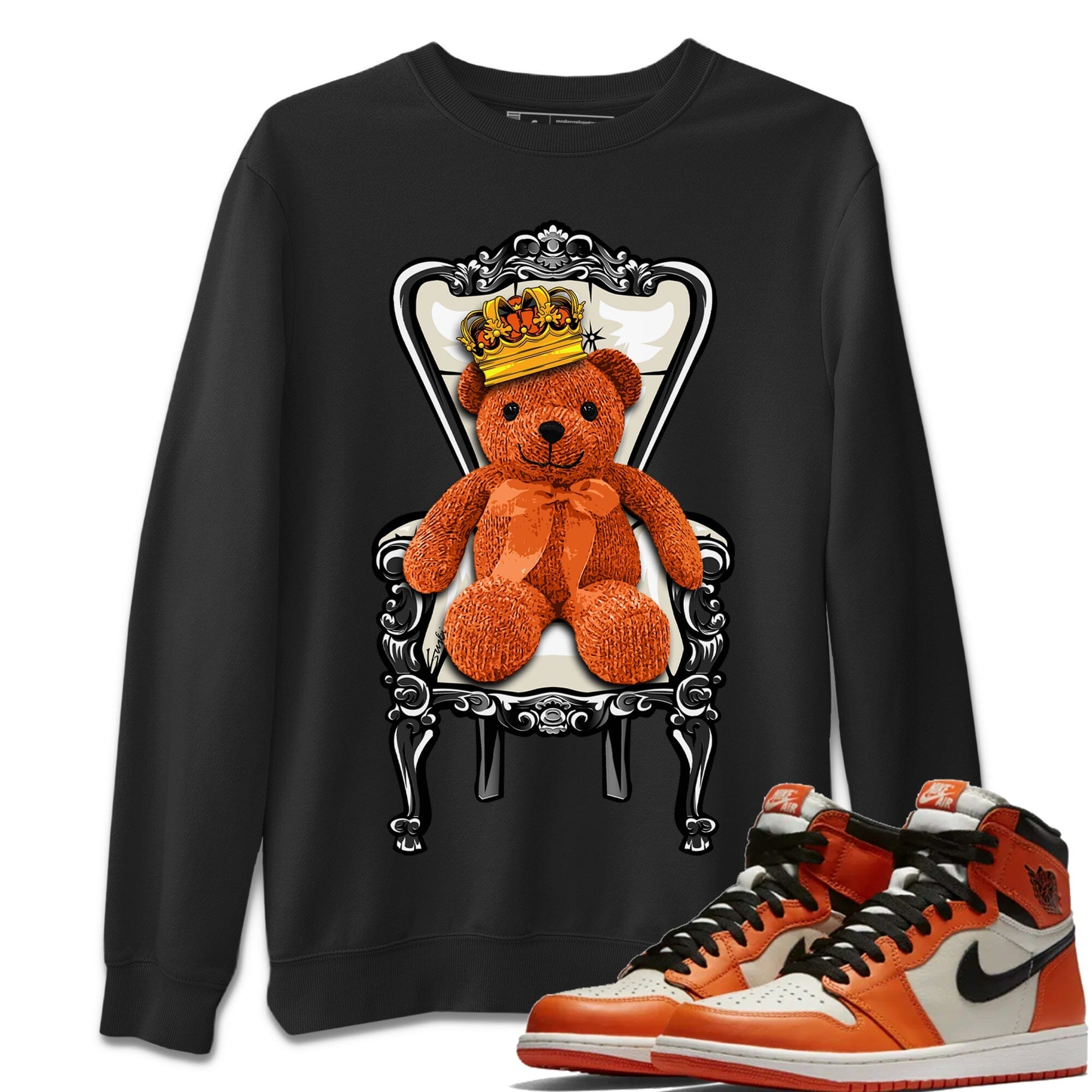 Jordan 1 Shattered Backboard Away Sneaker Matching T-Shirt Royal Bear Sneaker Tees Jordan 1 Shattered Backboard Away Sneaker Release Tees Crew Neck Tees