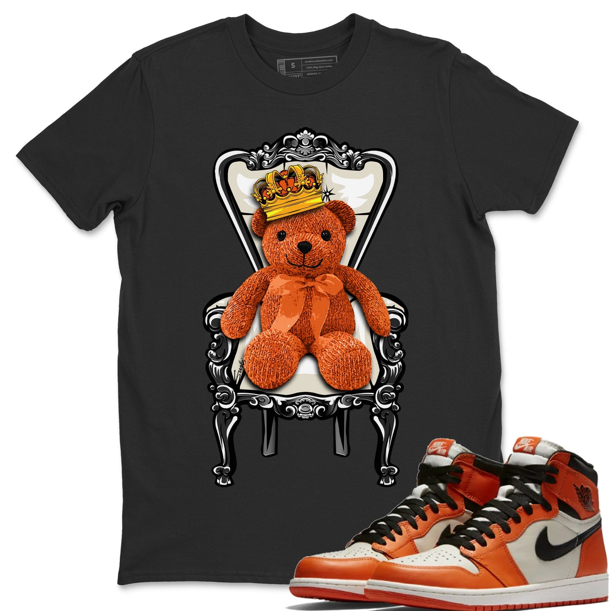 Jordan 1 Shattered Backboard Away Sneaker Matching T-Shirt Royal Bear Sneaker Tees Jordan 1 Shattered Backboard Away Sneaker Release Tees Crew Neck Tees