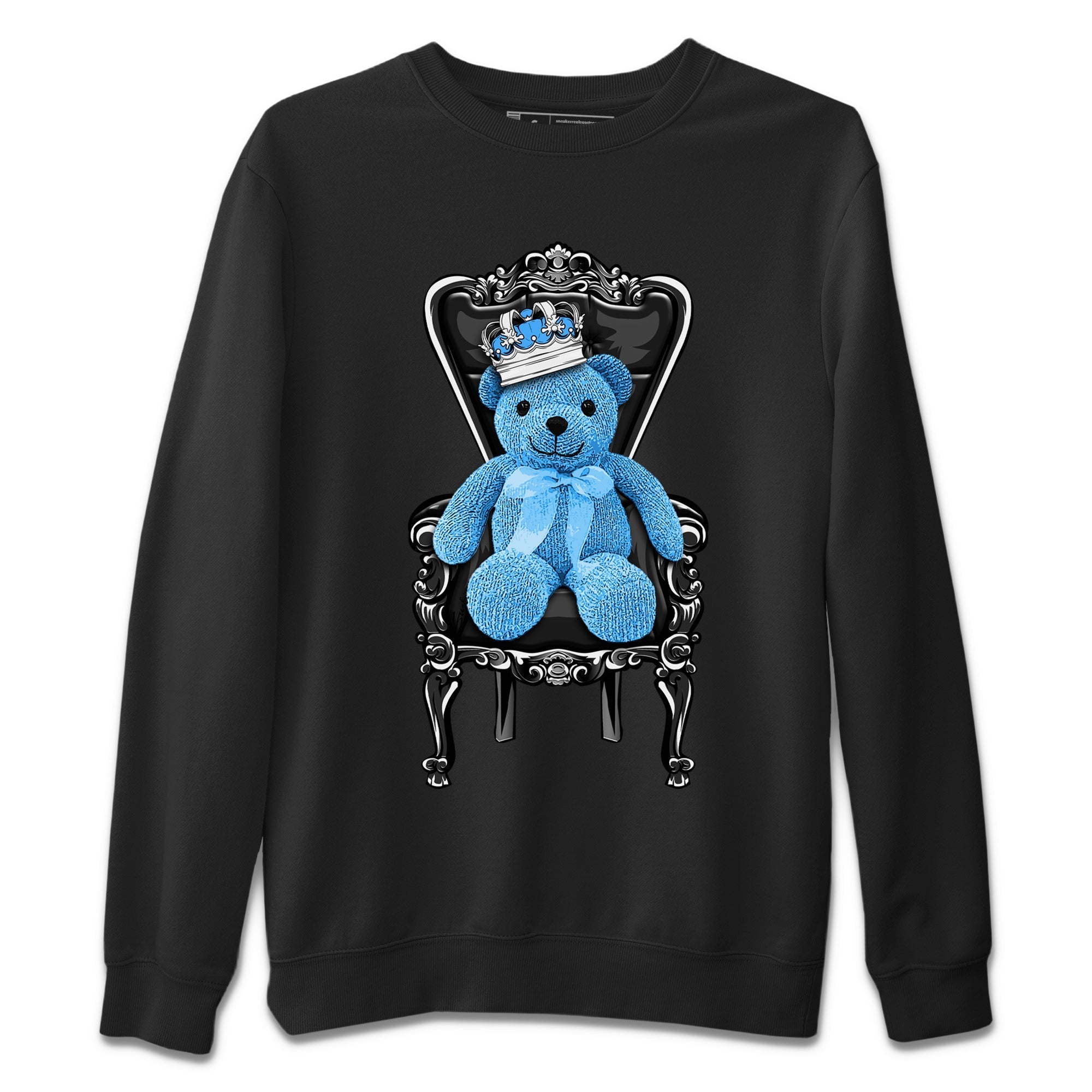 Air Jordan 1 Retro High OG UNC Toe Shirt to match Jordans Royal Bear Streetwear Sneaker Shirt AJ1 UNC Toe Tee Crew Neck T-Shirts Black 2
