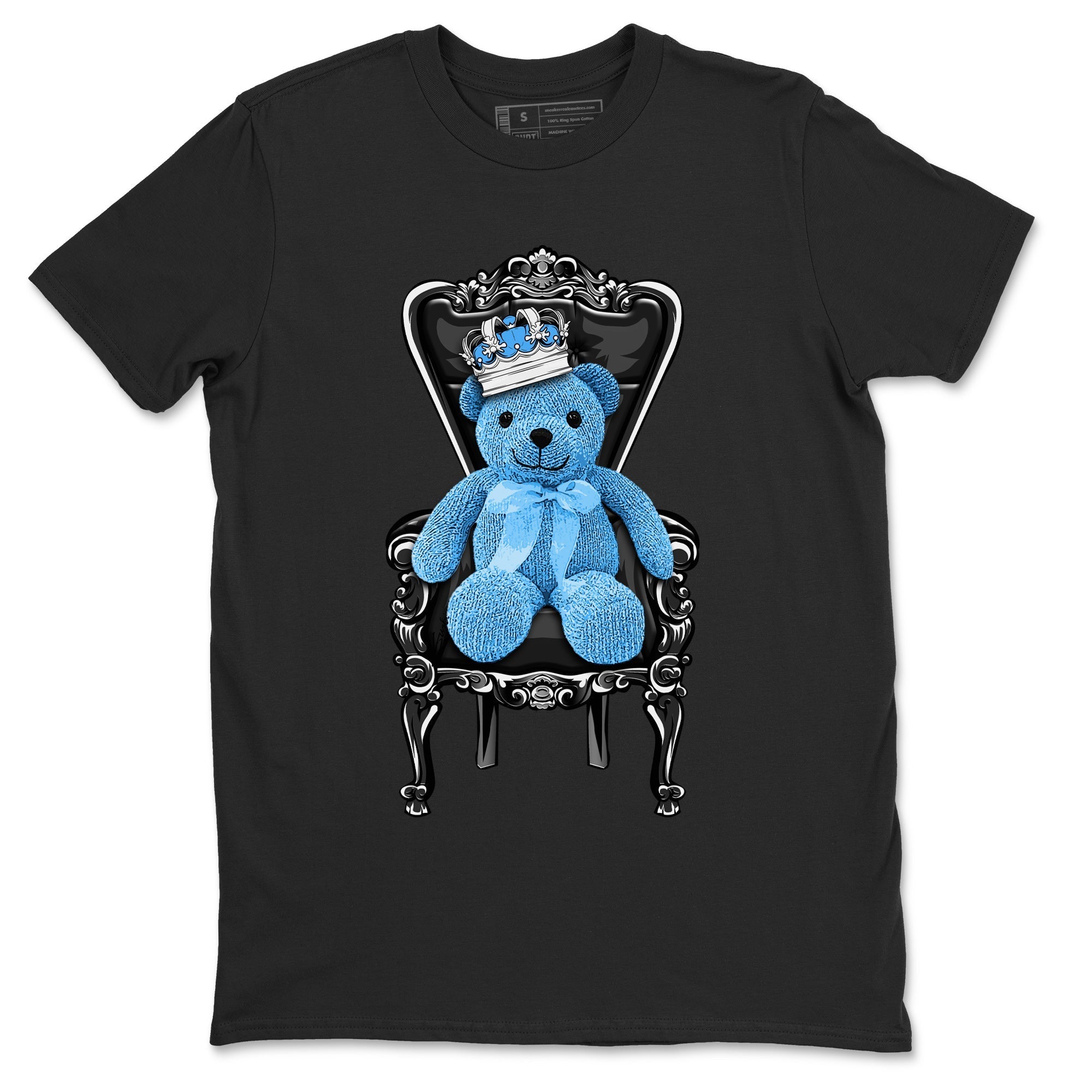 Air Jordan 1 Retro High OG UNC Toe Shirt to match Jordans Royal Bear Streetwear Sneaker Shirt AJ1 UNC Toe Tee Crew Neck T-Shirts Black 2