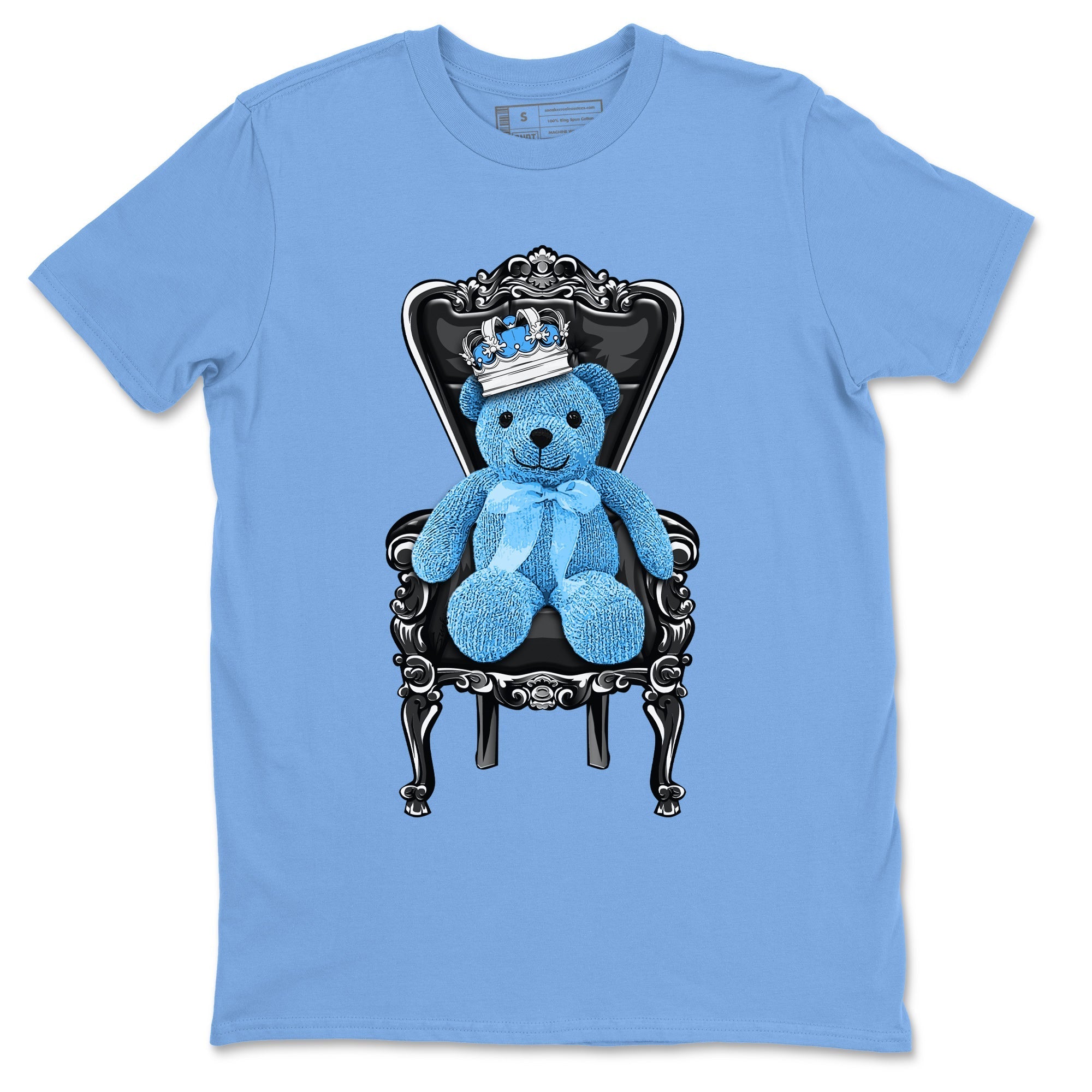 Air Jordan 1 Retro High OG UNC Toe Shirt to match Jordans Royal Bear Streetwear Sneaker Shirt AJ1 UNC Toe Tee Crew Neck T-Shirts Carolina Blue 2