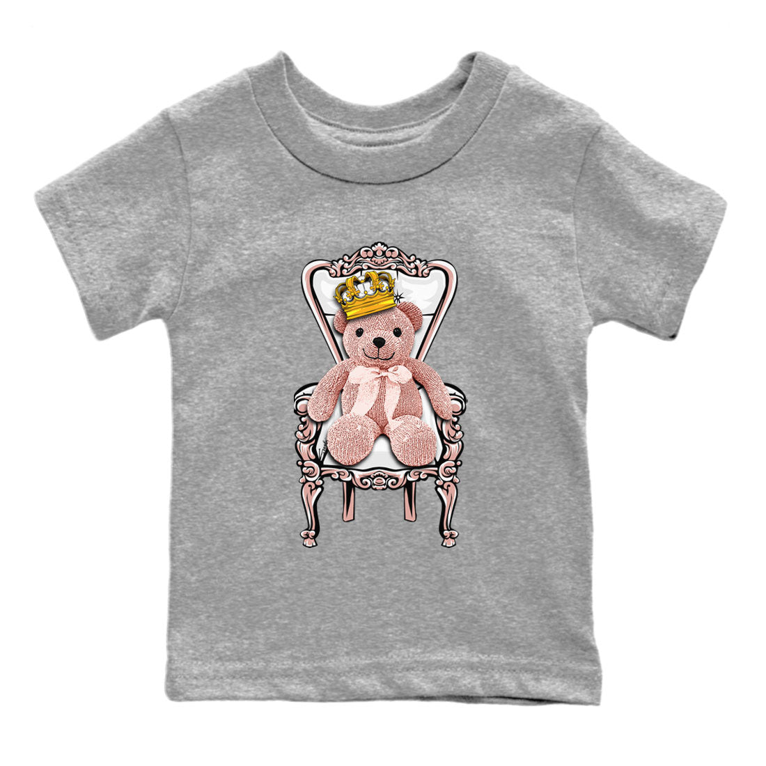 Dunk Low WMNS Rose Whisper shirt to match jordans Royal Bear Streetwear Sneaker Shirt Dunk Rose Whisper Drip Gear Zone Sneaker Matching Clothing Baby Toddler Kids Heather Grey 2 T-Shirt