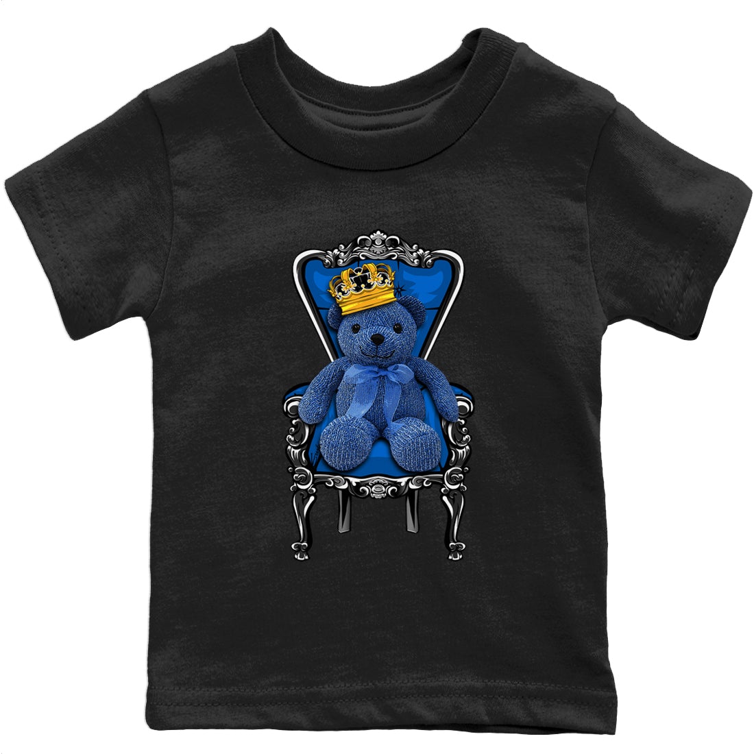 Jordan 1 Dark Marina Blue Sneaker Matching T-Shirt Royal Bear Sneaker Tees Jordan 1 Dark Marina Blue Sneaker Release Tees Kids Shirts