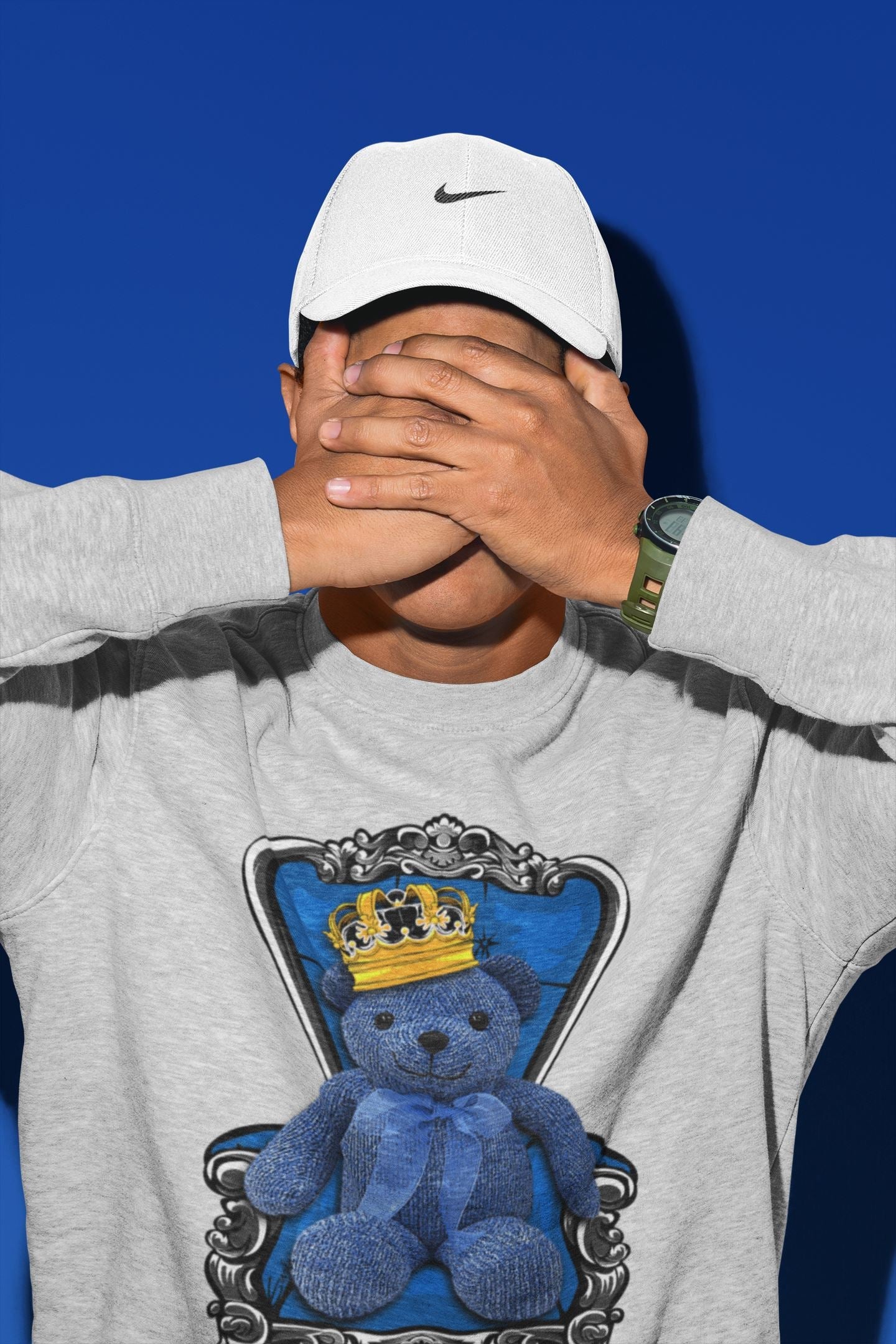 Jordan 1 Dark Marina Blue Sneaker Matching T-Shirt Royal Bear Sneaker Tees Jordan 1 Dark Marina Blue Sneaker Release Tees Crew Neck Tees