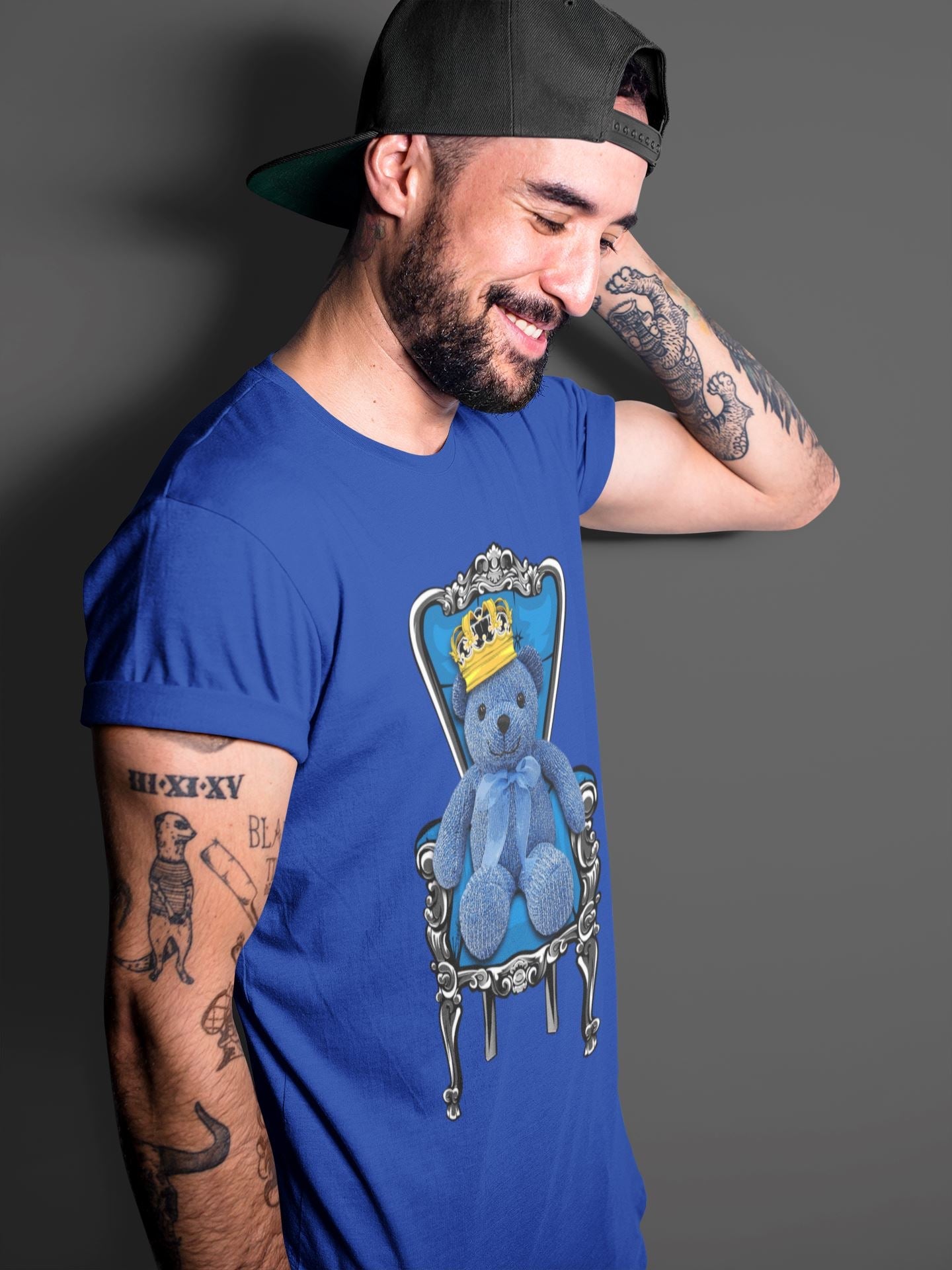 Jordan 1 Dark Marina Blue Sneaker Matching T-Shirt Royal Bear Sneaker Tees Jordan 1 Dark Marina Blue Sneaker Release Tees Crew Neck Tees