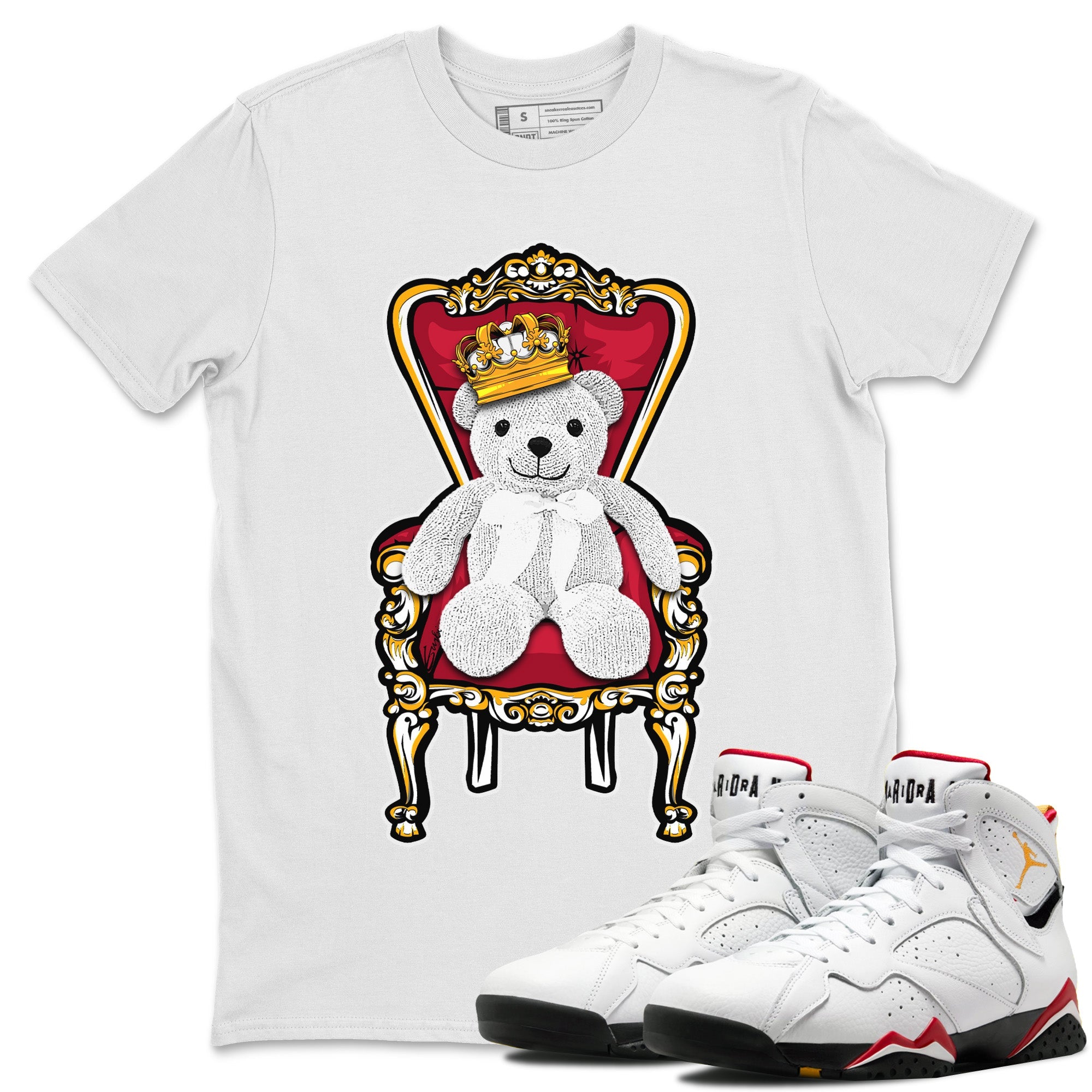 Jordan 7 Cardinal Shirt To Match Jordans Royal Bear Sneaker Tees Jordan 7 Cardinal Drip Gear Zone Sneaker Matching Clothing Unisex Shirts
