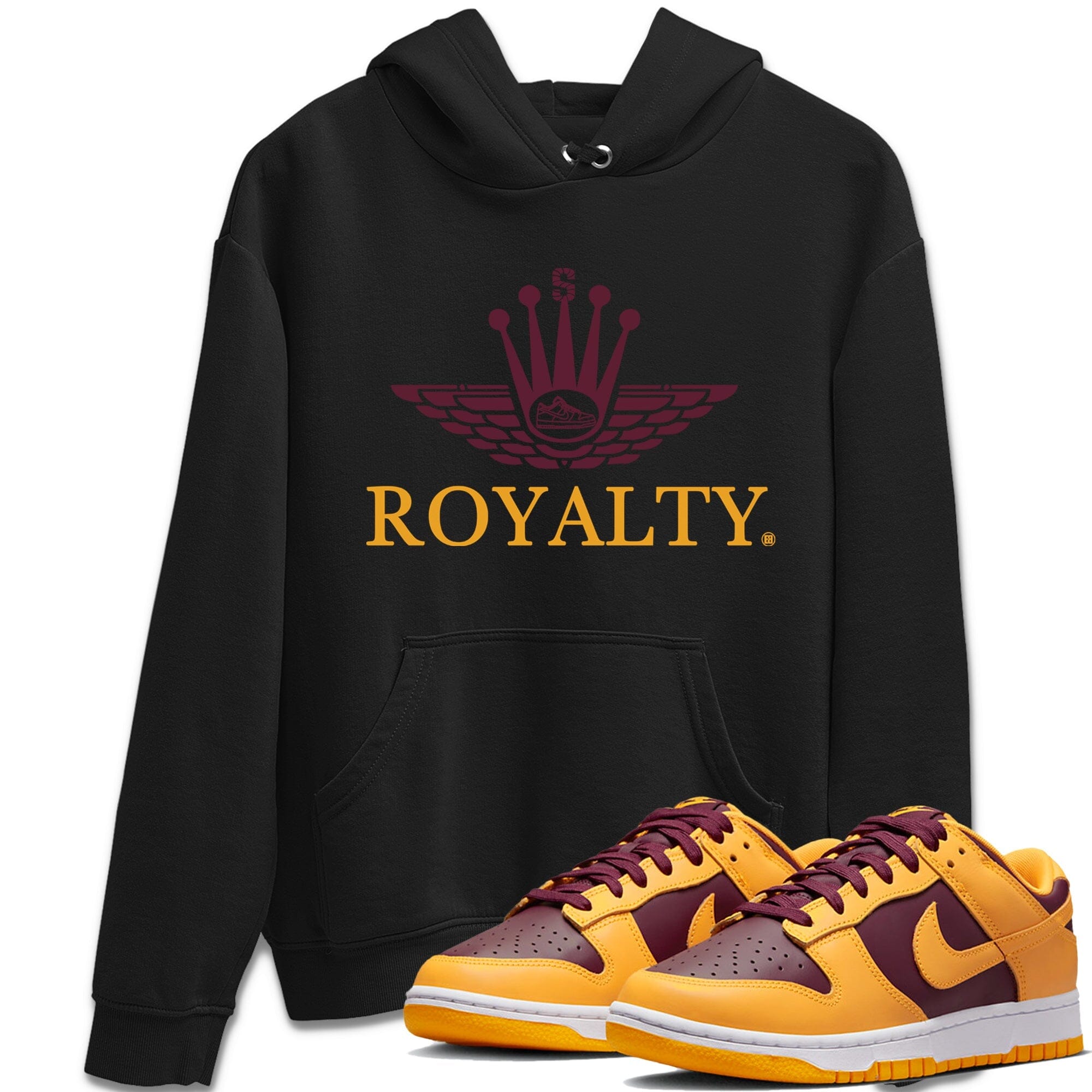 Dunk Arizona State Sneaker Match Tees Royalty Crown Sneaker Tees Dunk Arizona State Jordan to match sneaker T-Shirt Crew Neck Shirts