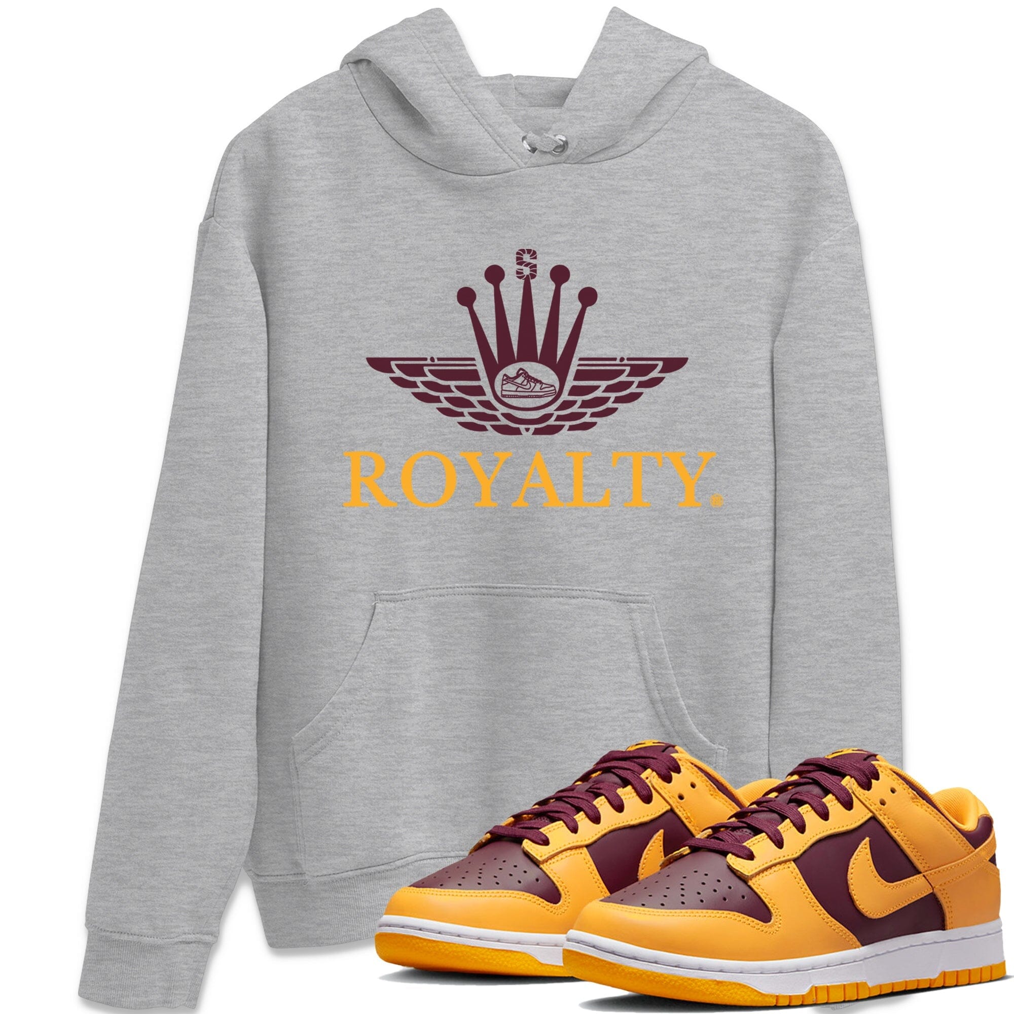 Dunk Arizona State Sneaker Match Tees Royalty Crown Sneaker Tees Dunk Arizona State Jordan to match sneaker T-Shirt Crew Neck Shirts