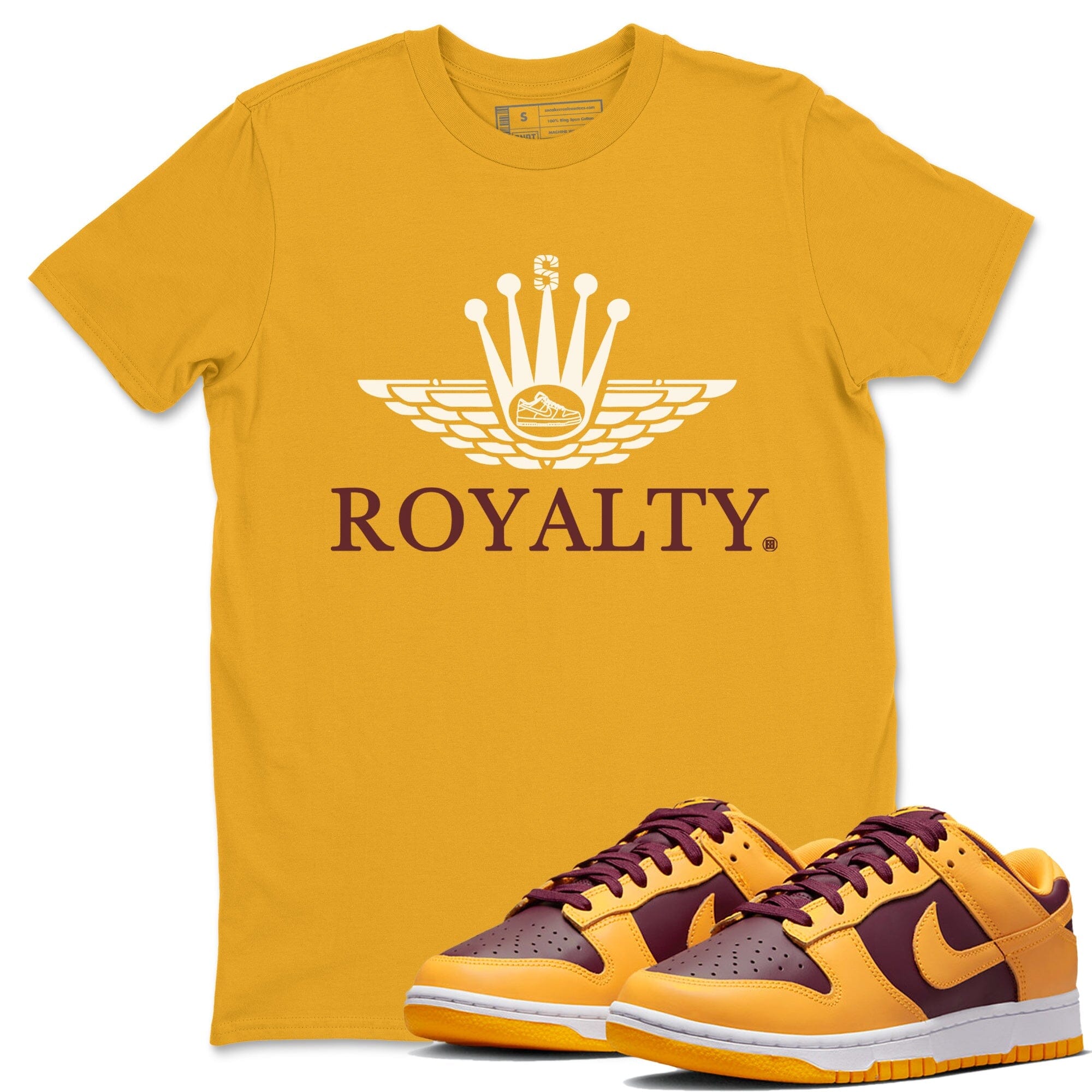 Dunk Arizona State Sneaker Match Tees Royalty Crown Sneaker Tees Dunk Arizona State Jordan to match sneaker T-Shirt Crew Neck Shirts