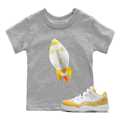 Air Jordan 11 Yellow Python Rugby Rocket Baby and Kids Shirts Air Jordan 11 Yellow Python Kids Shirts Size Chart