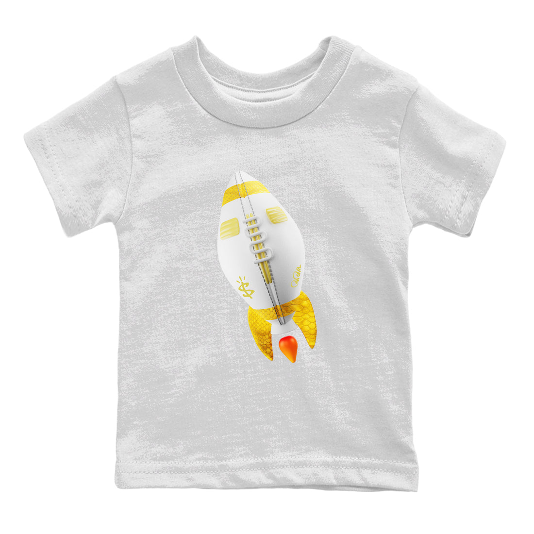 Air Jordan 11 Yellow Python Sneaker Match Tees Rugby Rocket Shirts AJ11 Yellow Python Drip Gear Zone Kids Shirts White 2