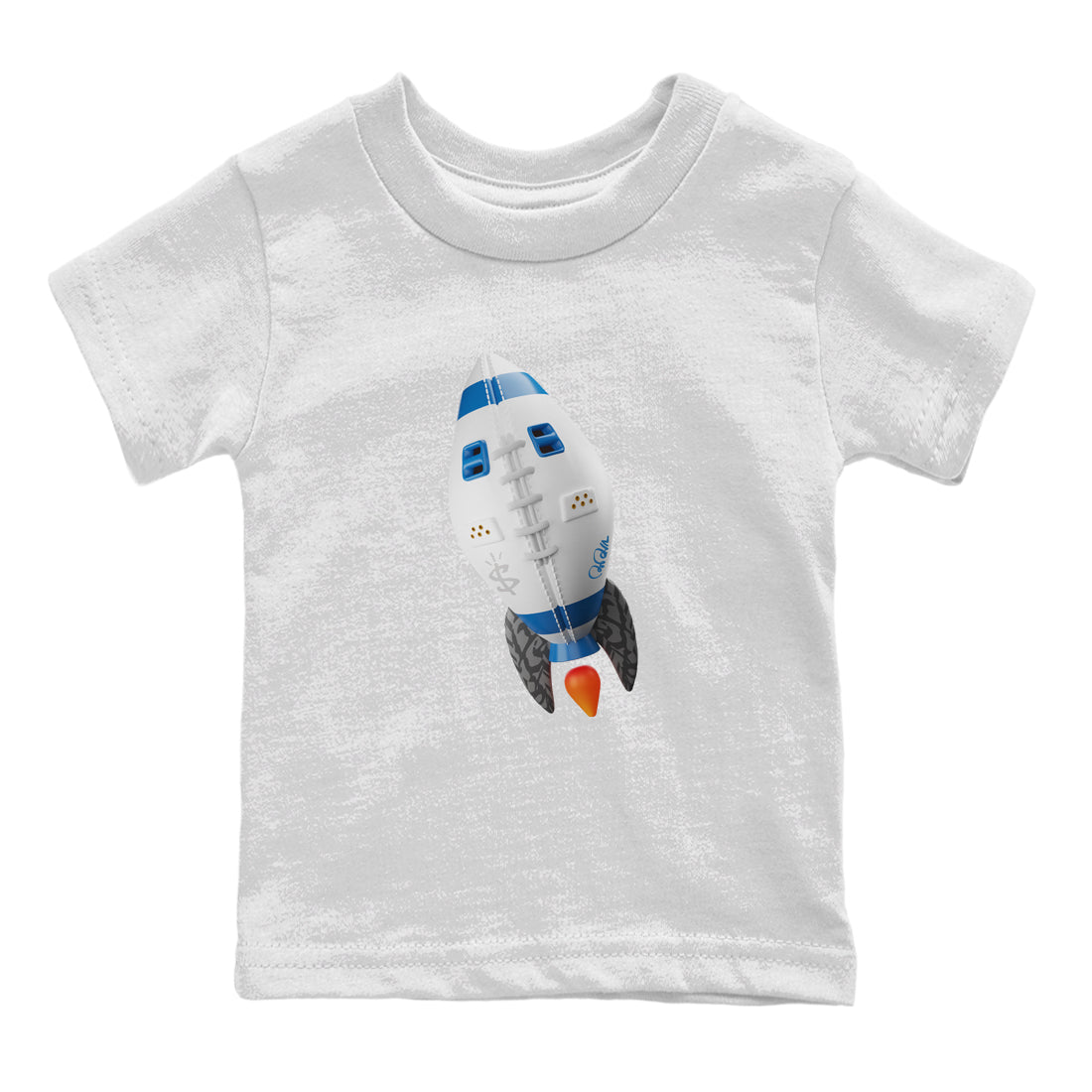 Air Jordan 3 Wizards Sneaker Tees Drip Gear Zone Rugby Rocket Sneaker Tees AJ3 NBA Wizards  Shirt Kids Shirts White 2