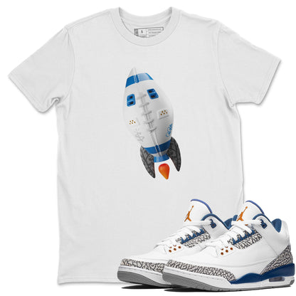 Air Jordan 3 Wizards Sneaker Tees Drip Gear Zone Rugby Rocket Sneaker Tees AJ3 NBA Wizards  Shirt Unisex Shirts White 1