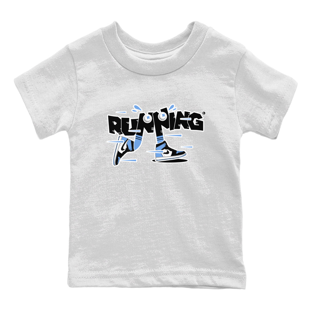 Air Jordan 1 Retro High OG UNC Toe Shirt to match Jordans Running Shoes Streetwear Sneaker Shirt AJ1 UNC Toe Drip Gear Zone Sneaker Matching Clothing Kids and Baby Tees White 2