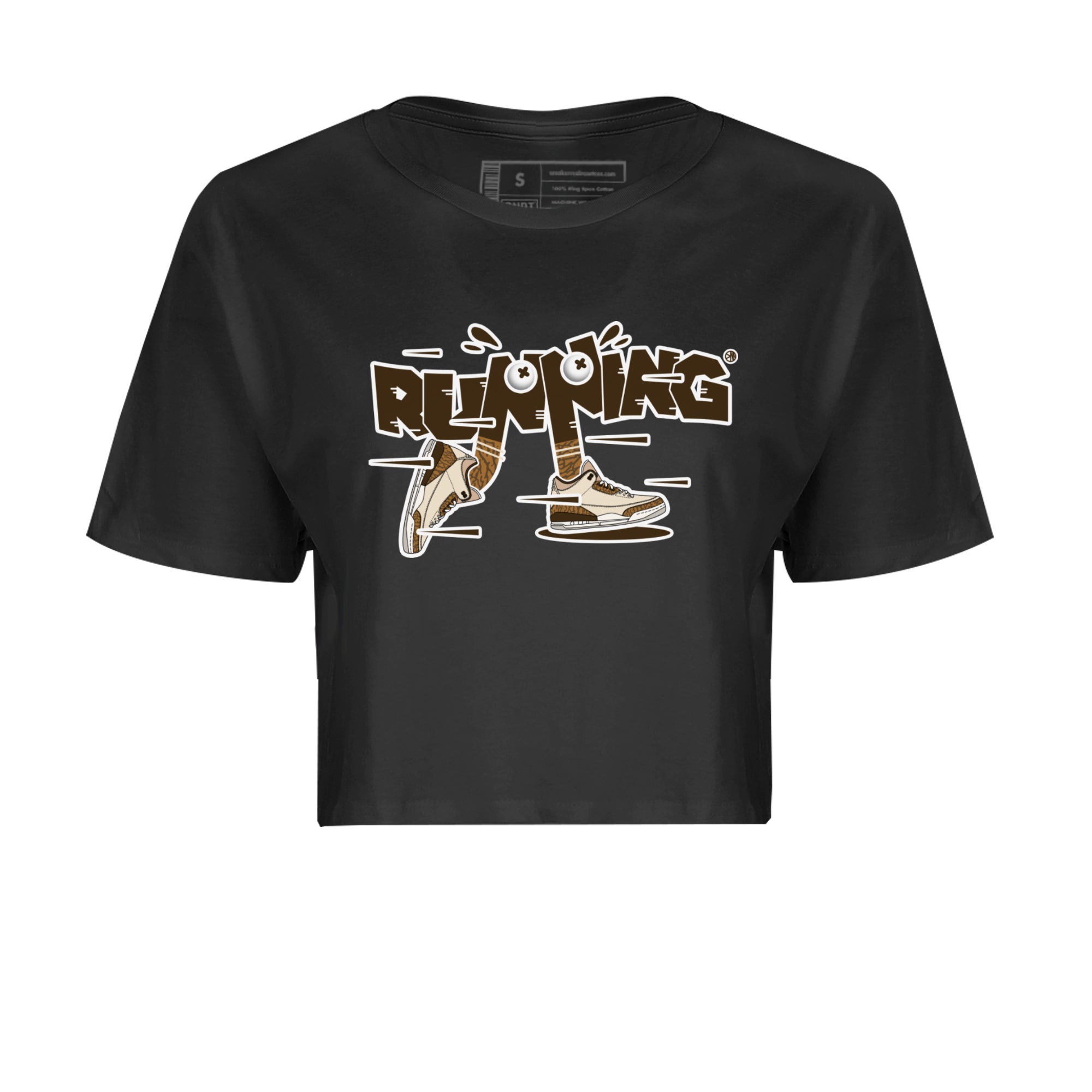 Air Jordan 3 Palomino Sneaker Match Tees Running Shoes Streetwear Sneaker Shirt AJ3 Palomino Sneaker Release Tees Women's Shirts Black 2