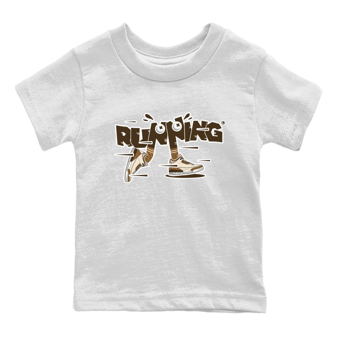 Air Jordan 3 Palomino Sneaker Match Tees Running Shoes Streetwear Sneaker Shirt AJ3 Palomino Sneaker Release Tees Kids Shirts White 2