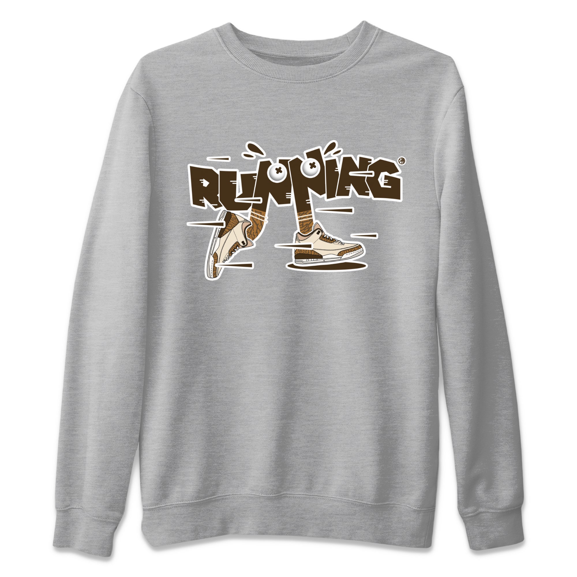 Air Jordan 3 Palomino Sneaker Match Tees Running Shoes Streetwear Sneaker Shirt AJ3 Palomino Sneaker Release Tees Unisex Shirts Heather Grey 2
