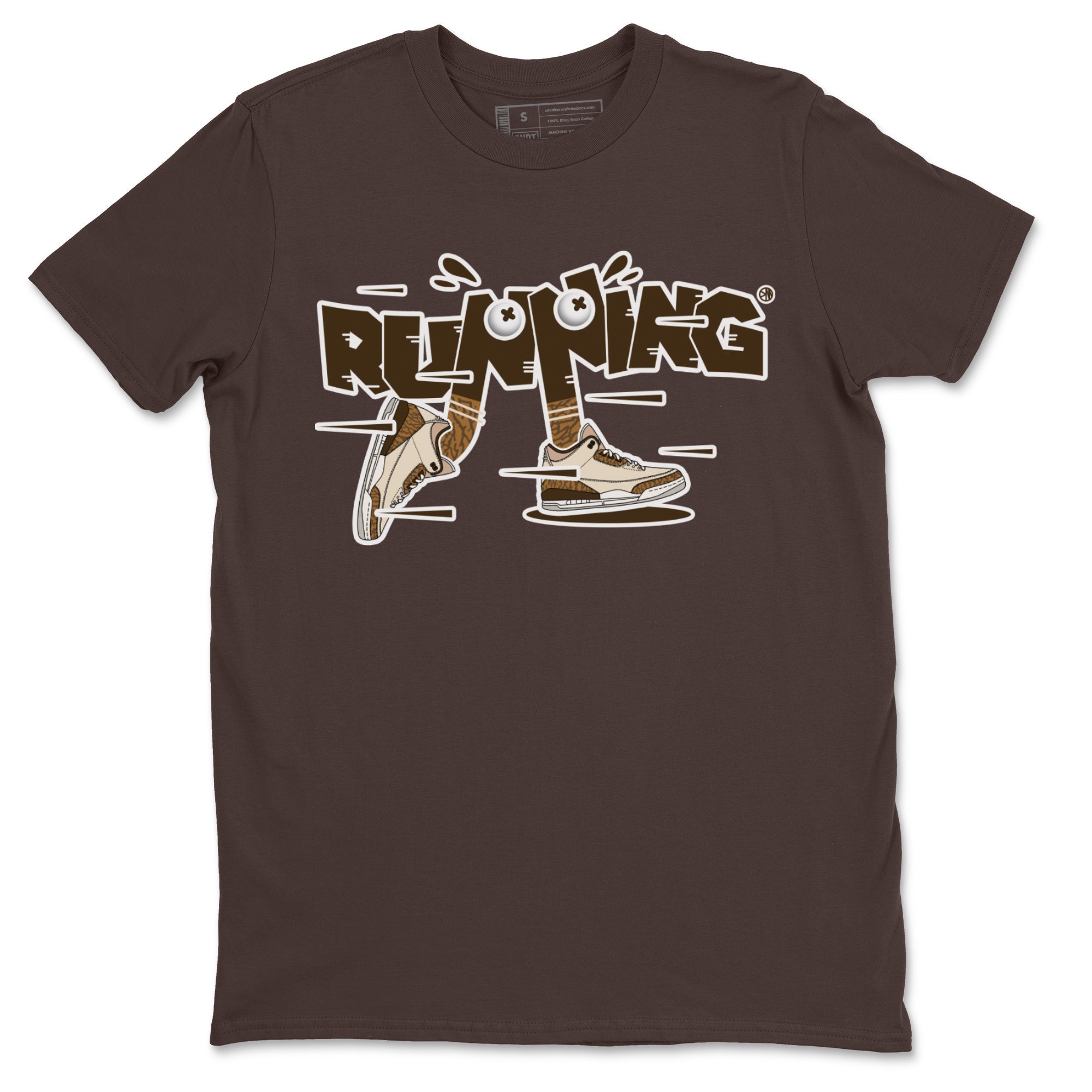 Air Jordan 3 Palomino Sneaker Match Tees Running Shoes Streetwear Sneaker Shirt AJ3 Palomino Sneaker Release Tees Unisex Shirts Dark Chocolate 2