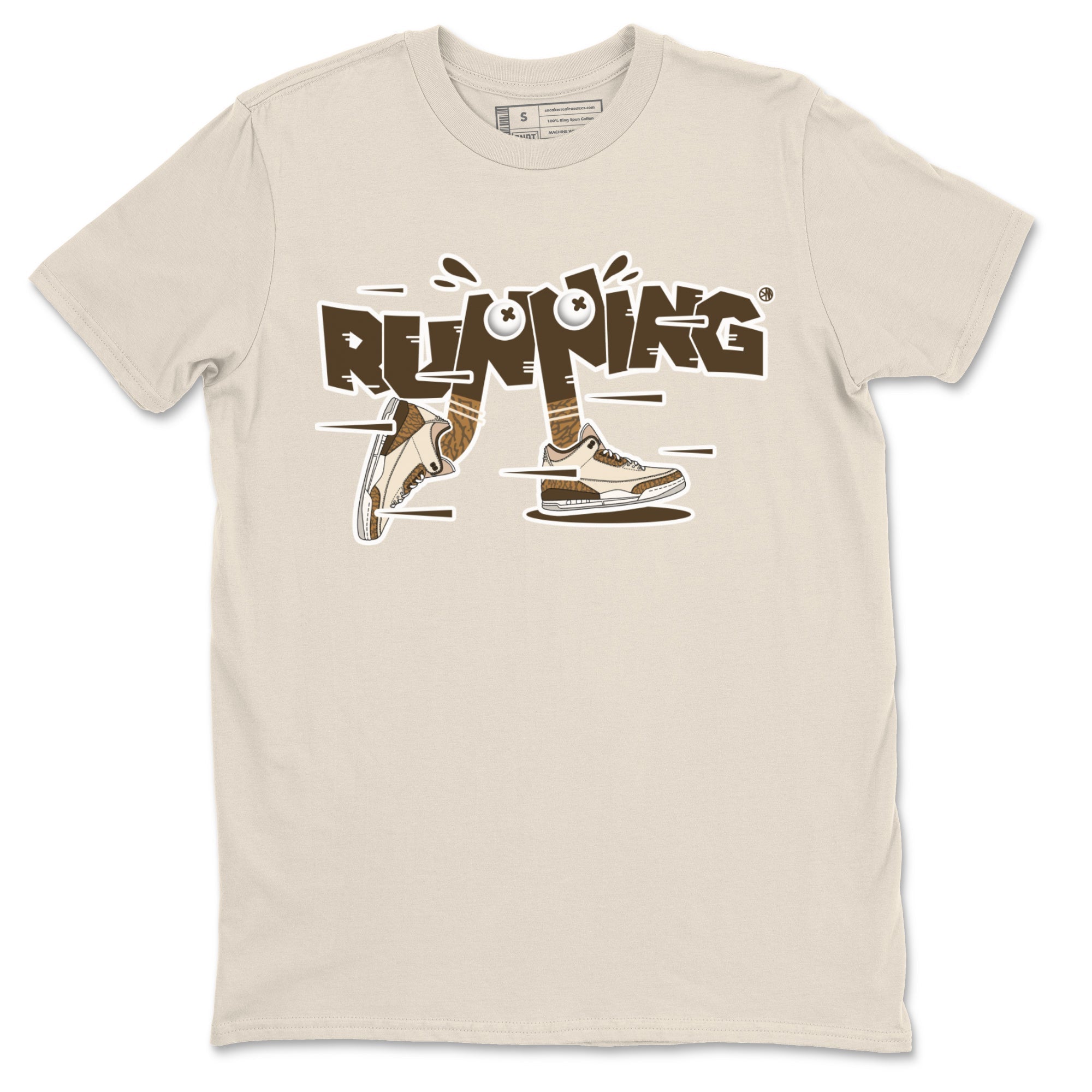 Air Jordan 3 Palomino Sneaker Match Tees Running Shoes Streetwear Sneaker Shirt AJ3 Palomino Sneaker Release Tees Unisex Shirts Natural 2