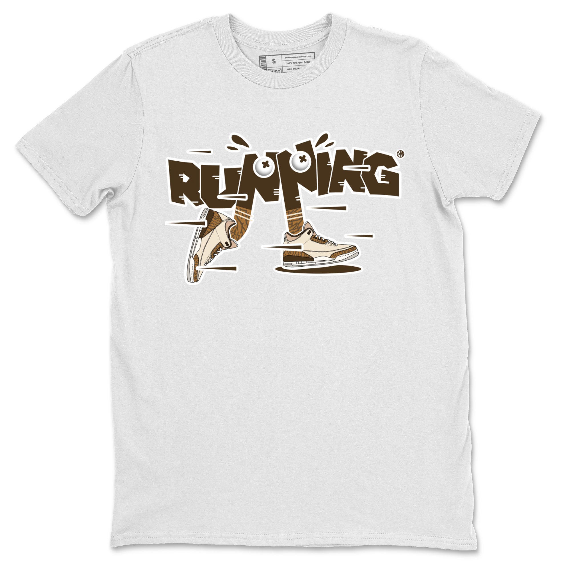 Air Jordan 3 Palomino Sneaker Match Tees Running Shoes Streetwear Sneaker Shirt AJ3 Palomino Sneaker Release Tees Unisex Shirts White 2