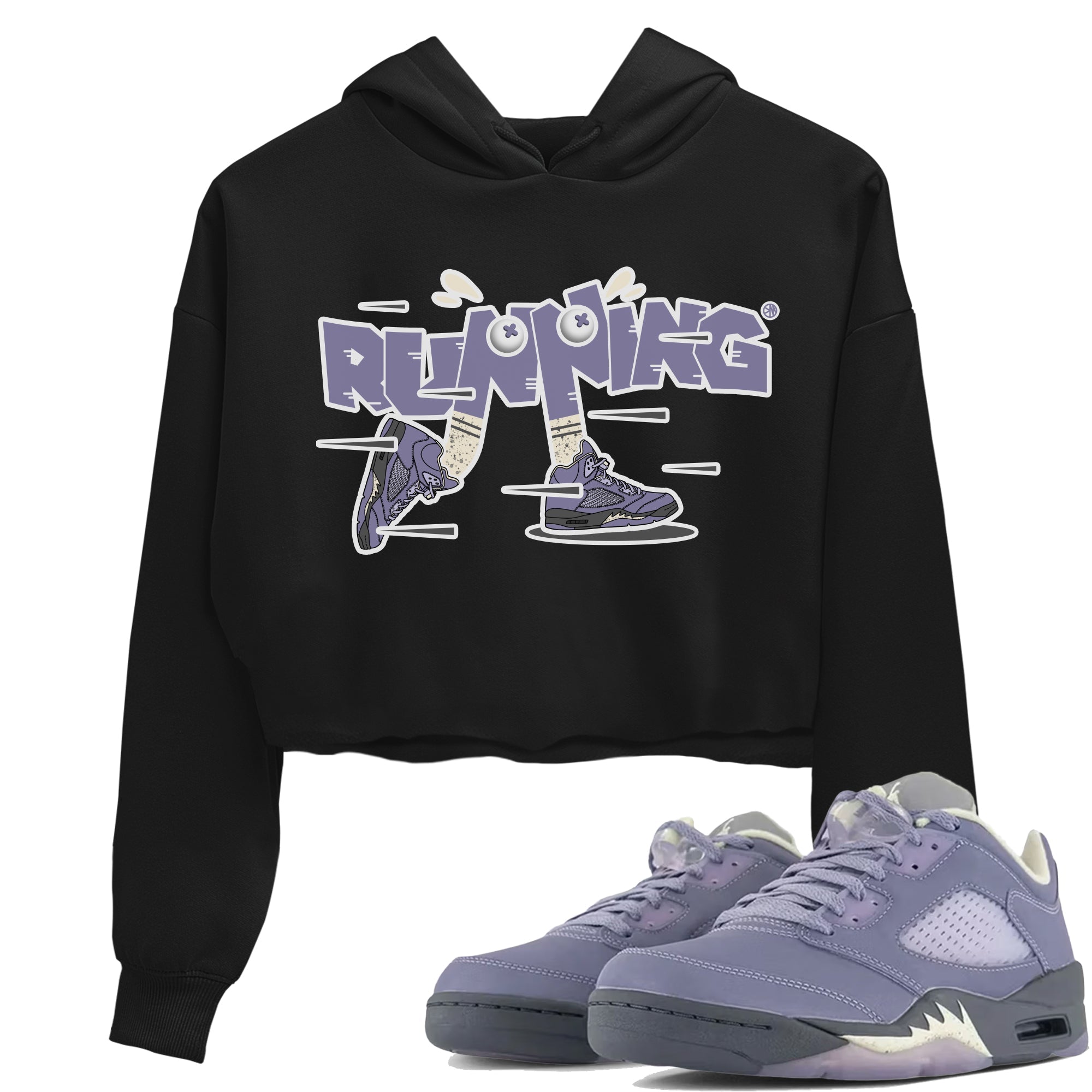 Air Jordan 5 Indigo Haze Sneaker Match Tees Running Shoes Streetwear Sneaker Shirt AJ5 Indigo Haze Sneaker Release Tees Women's Shirts Black 1