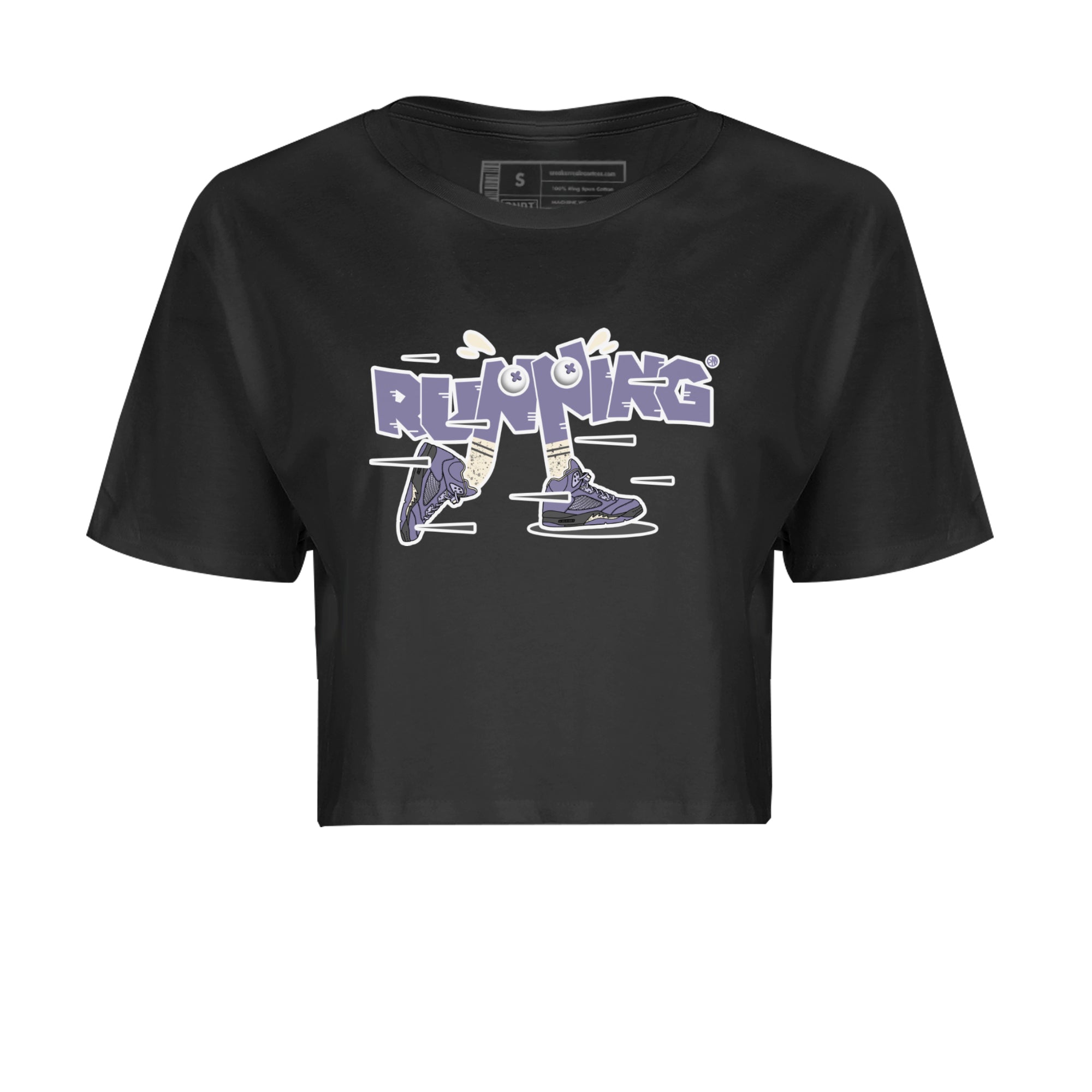 Air Jordan 5 Indigo Haze Sneaker Match Tees Running Shoes Streetwear Sneaker Shirt AJ5 Indigo Haze Sneaker Release Tees Women's Shirts Black 2