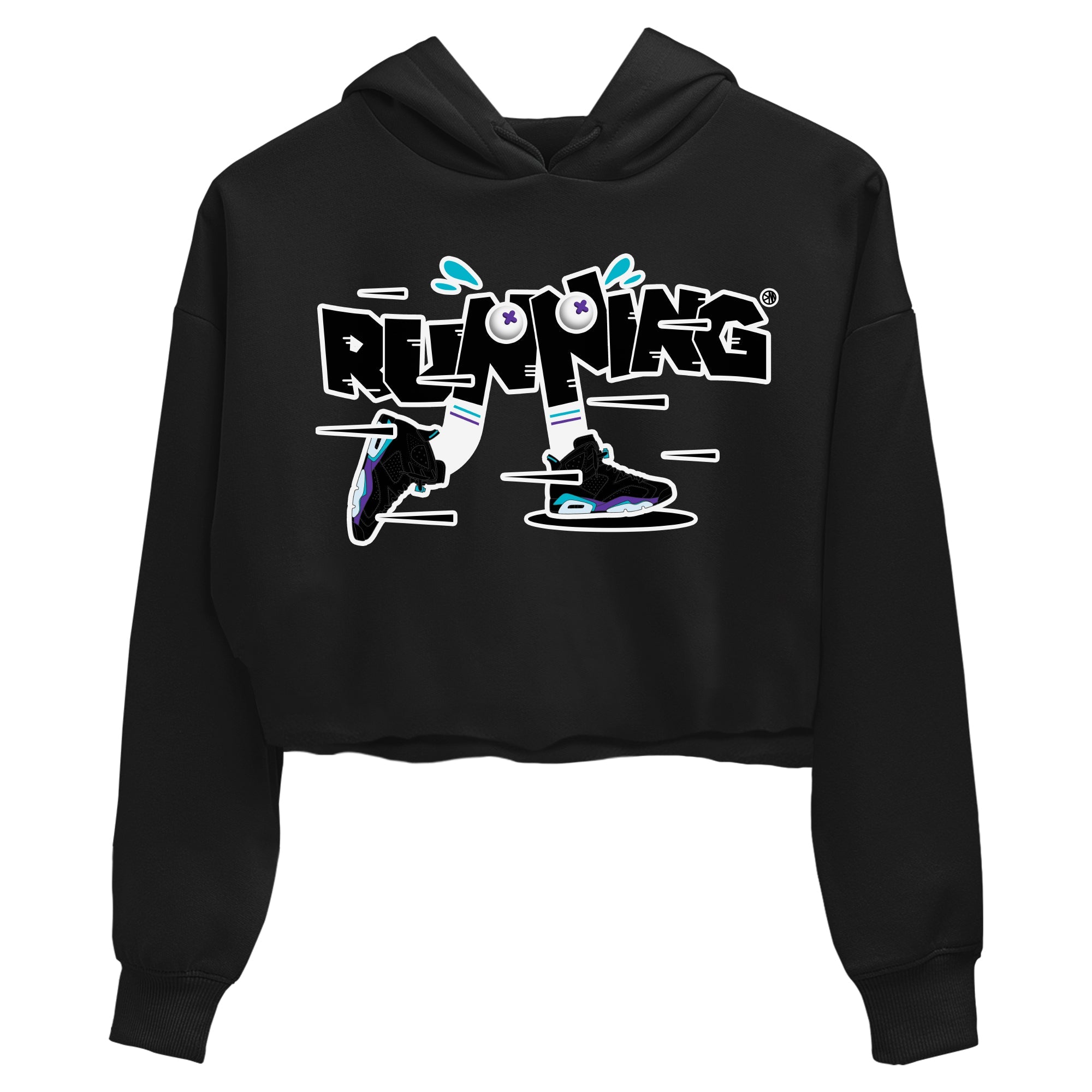 Air Jordan 6 Aqua Sneaker Match Tees Running Shoes Streetwear Sneaker Shirt AJ6 Aqua Sneaker Release Tees Women's Shirts Black 2