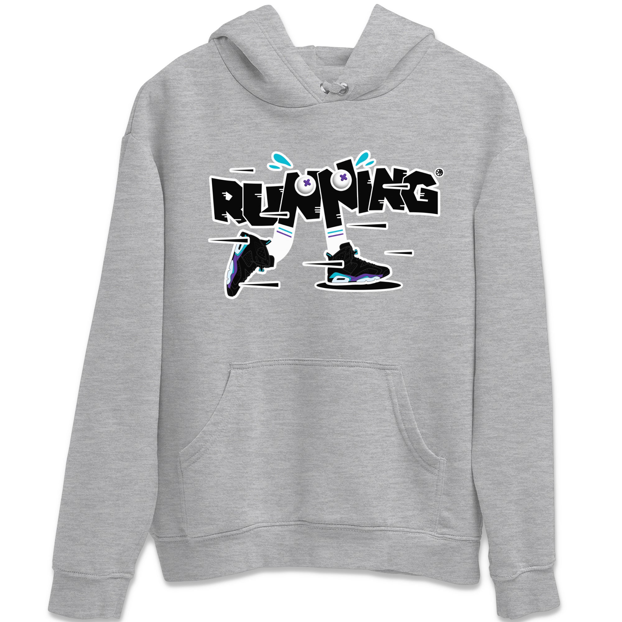 Air Jordan 6 Aqua Sneaker Match Tees Running Shoes Streetwear Sneaker Shirt AJ6 Aqua Sneaker Release Tees Unisex Shirts Heather Grey 2