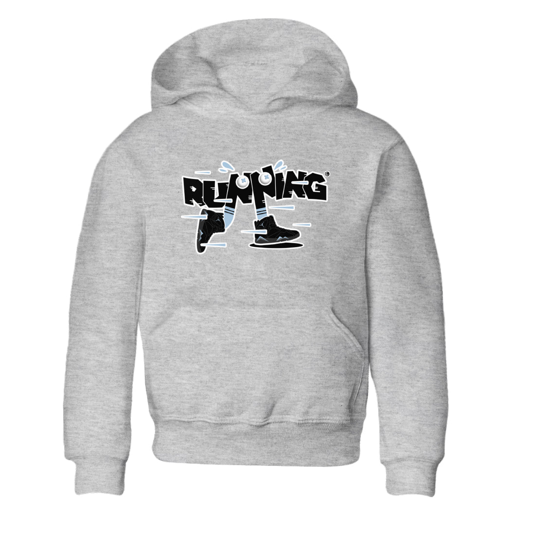 Air Jordan 7 Chambray Sneaker Match Tees Running Shoes Streetwear Sneaker Shirt AJ7 Chambray Sneaker Release Tees Kids Shirts Heather Grey 2