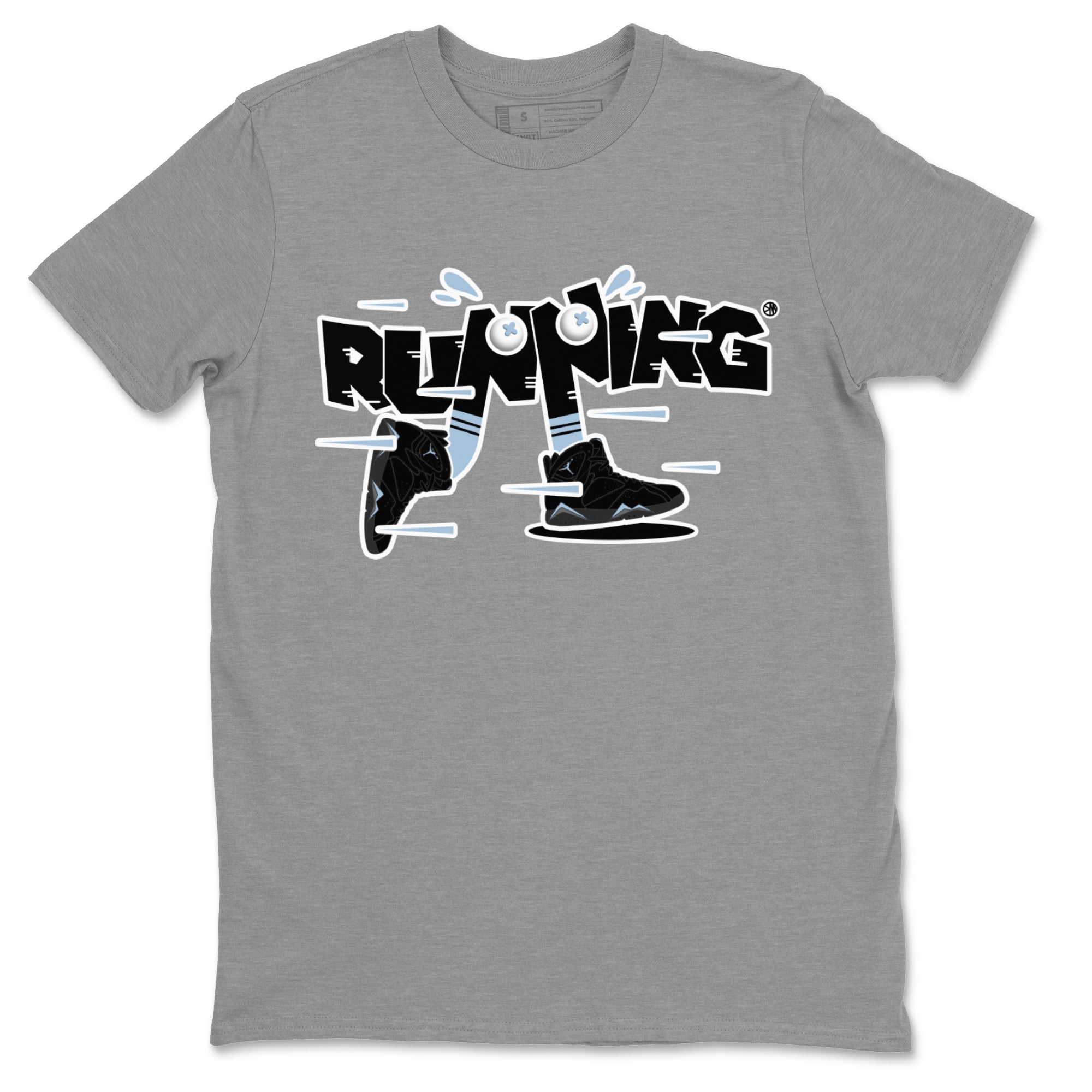 Air Jordan 7 Chambray Sneaker Match Tees Running Shoes Streetwear Sneaker Shirt AJ7 Chambray Sneaker Release Tees Unisex Shirts Heather Grey 2