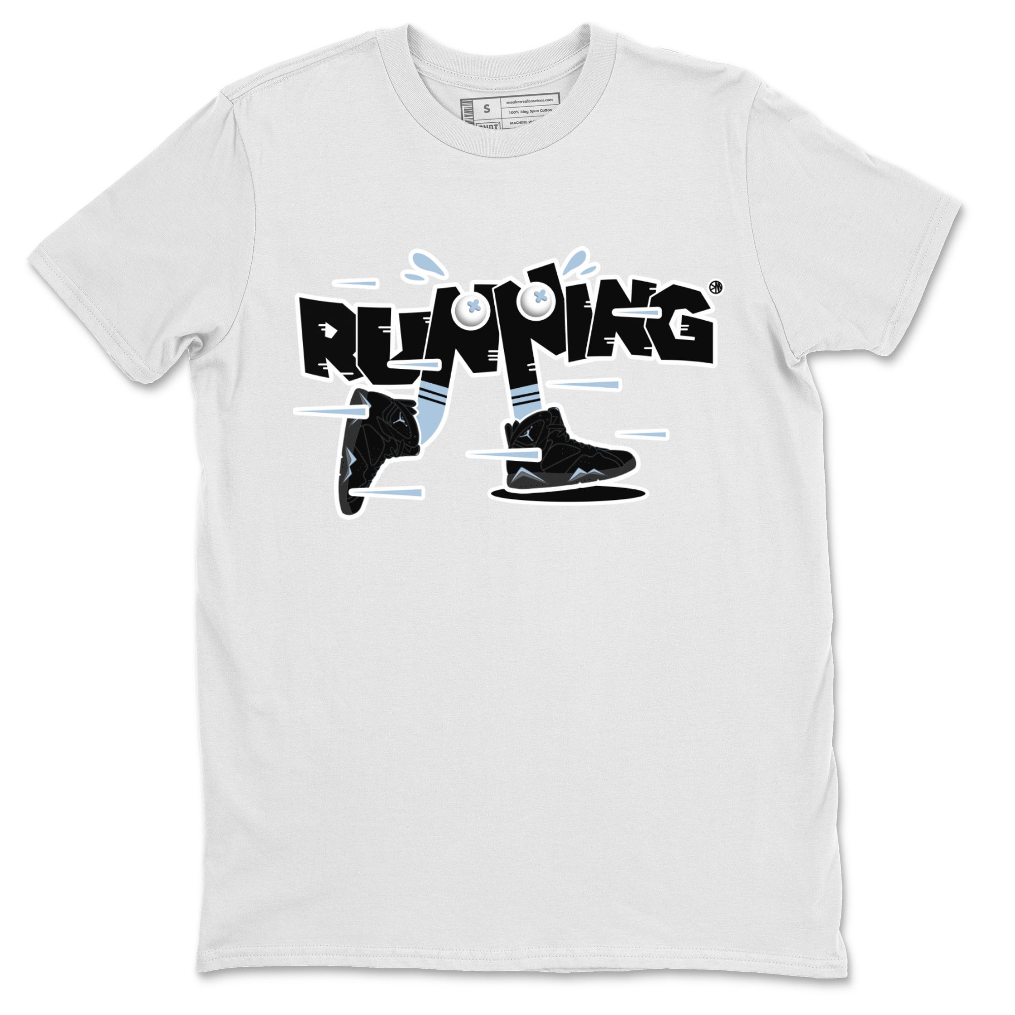 Air Jordan 7 Chambray Sneaker Match Tees Running Shoes Streetwear Sneaker Shirt AJ7 Chambray Sneaker Release Tees Unisex Shirts White 2