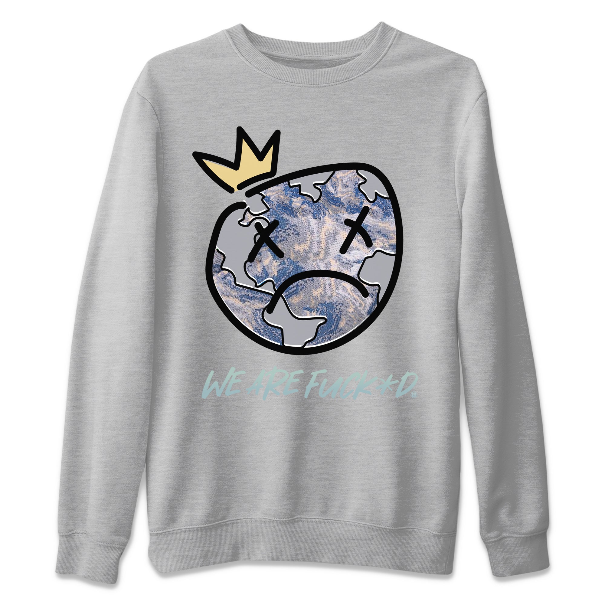 Yeezy 350 MX Blue Shirt To Match Jordans Sad Earth Sneaker Tees Yeezy 350 MX Blue Drip Gear Zone Sneaker Matching Clothing Unisex Shirts