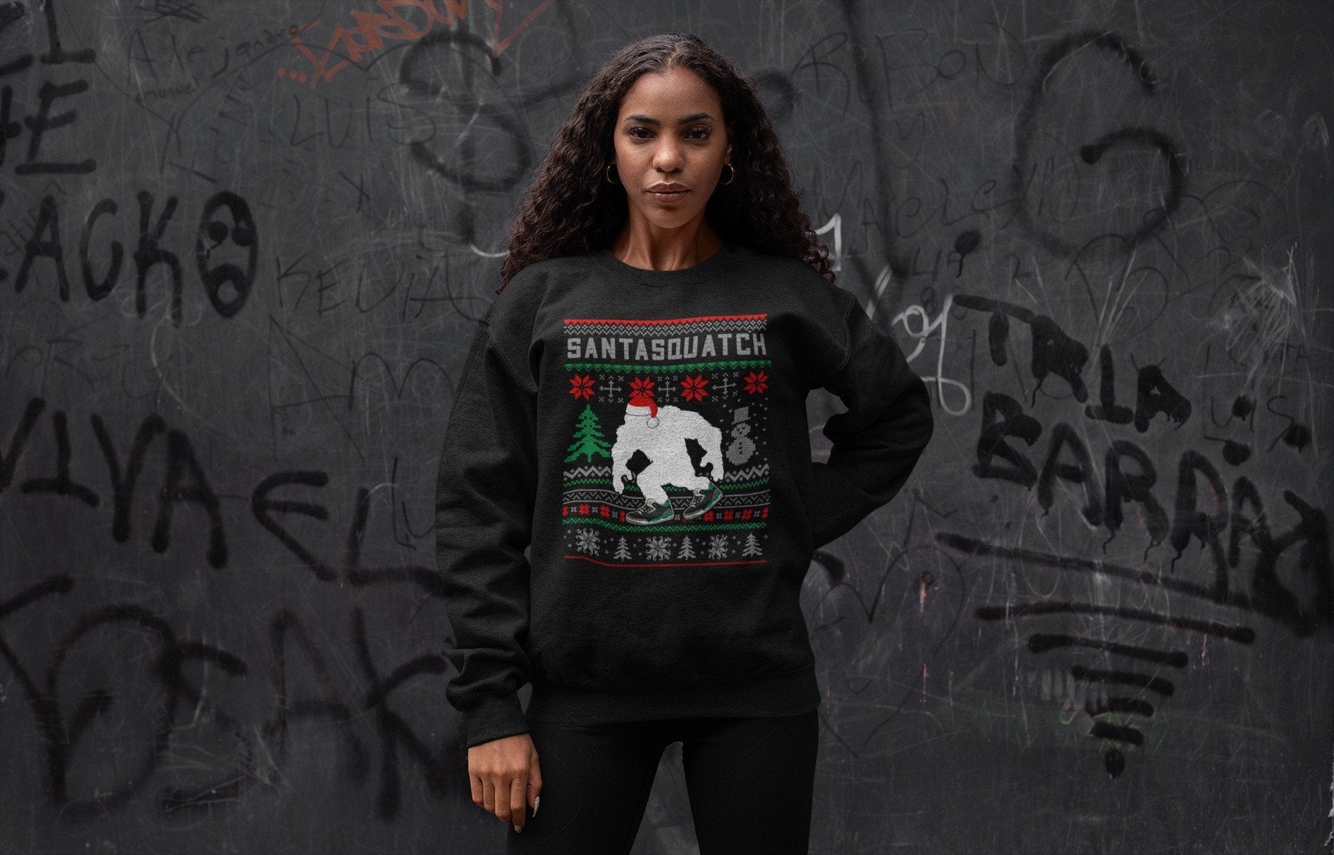 Jordan 3 Pine Green Shirt To Match Jordans Santa Squatch Sneaker Tees Jordan 3 Pine Green Drip Gear Zone Sneaker Matching Clothing Unisex Shirts