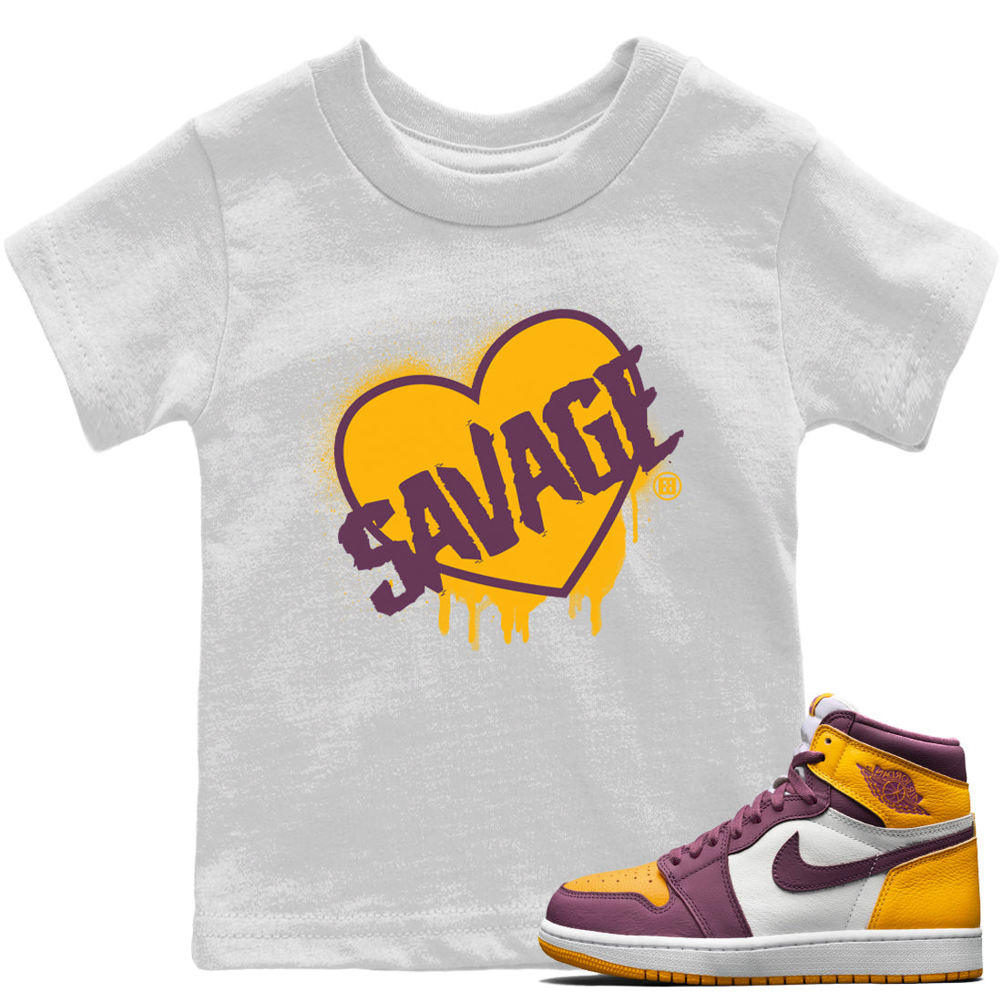 Jordan 1 Brotherhood Sneaker Matching T-Shirt Savage Love Sneaker Tees Jordan 1 Brotherhood Sneaker Release Tees Kids Shirts