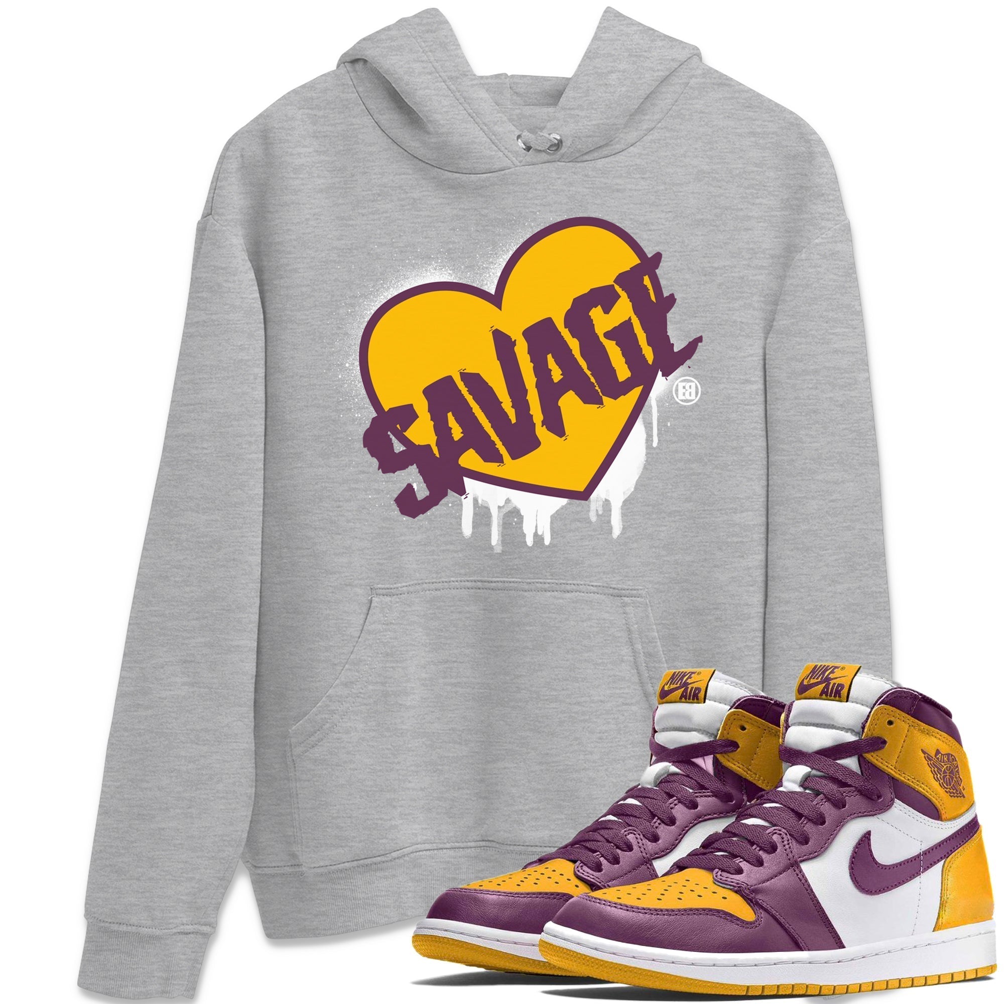 Jordan 1 Brotherhood Sneaker Matching T-Shirt Savage Love Sneaker Tees Jordan 1 Brotherhood Sneaker Release Tees Crew Neck Tees